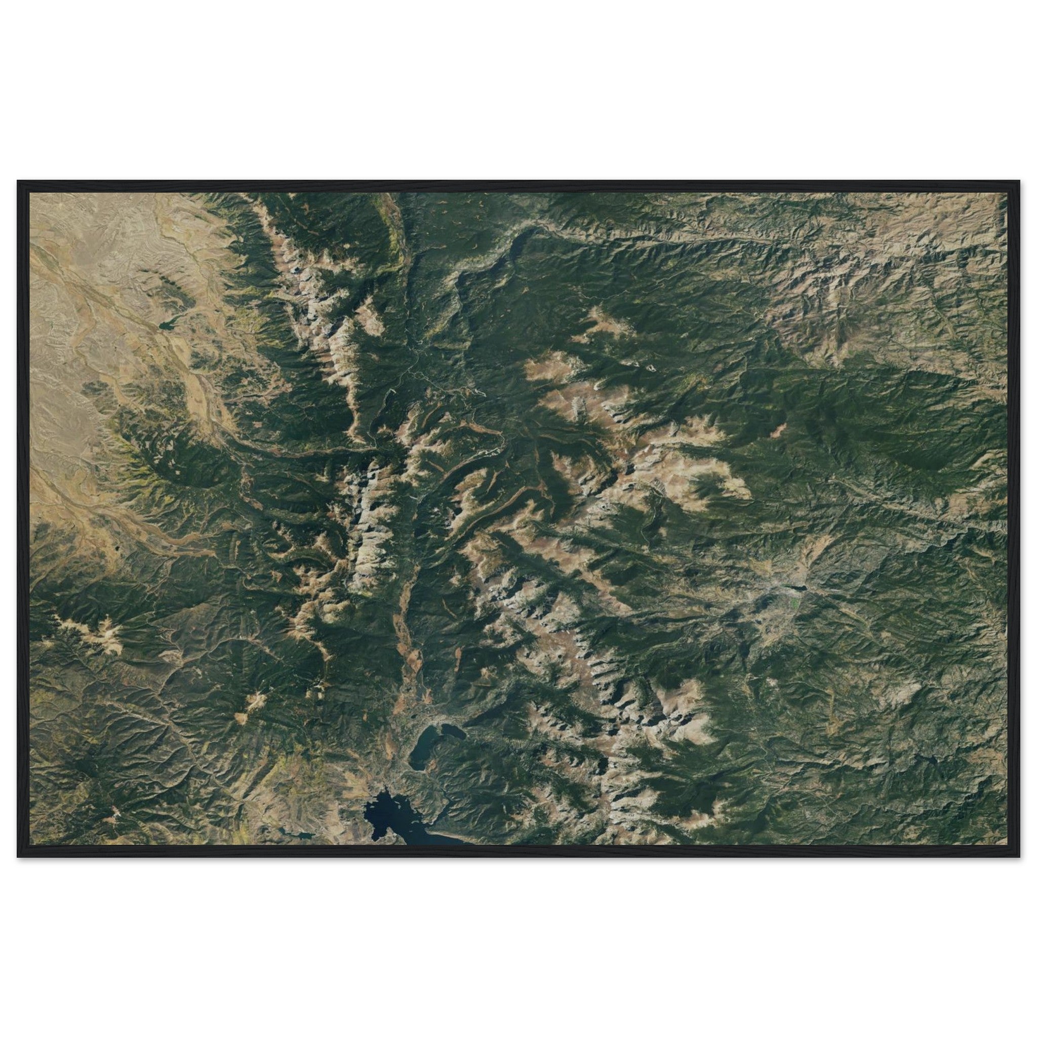 Rocky Mountains National Park Natural Earth Print - Ink And Atlas
