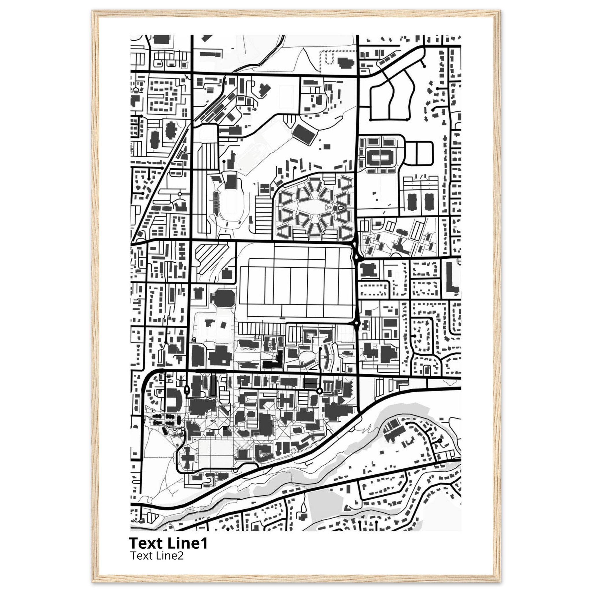 Utah State University Campus Map Poster | Graduation Gift - Ink And Atlas