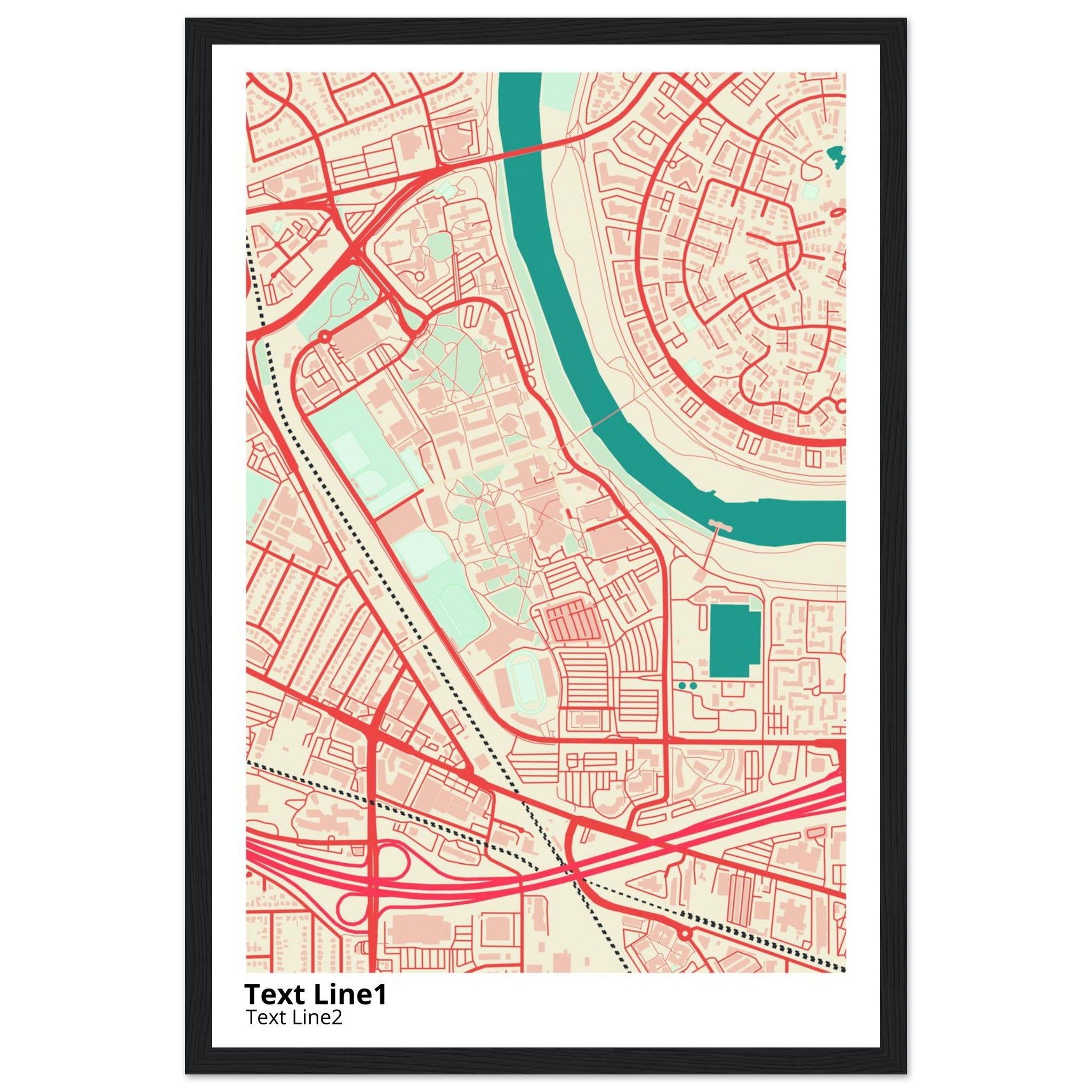 california state university sacramento campus map poster