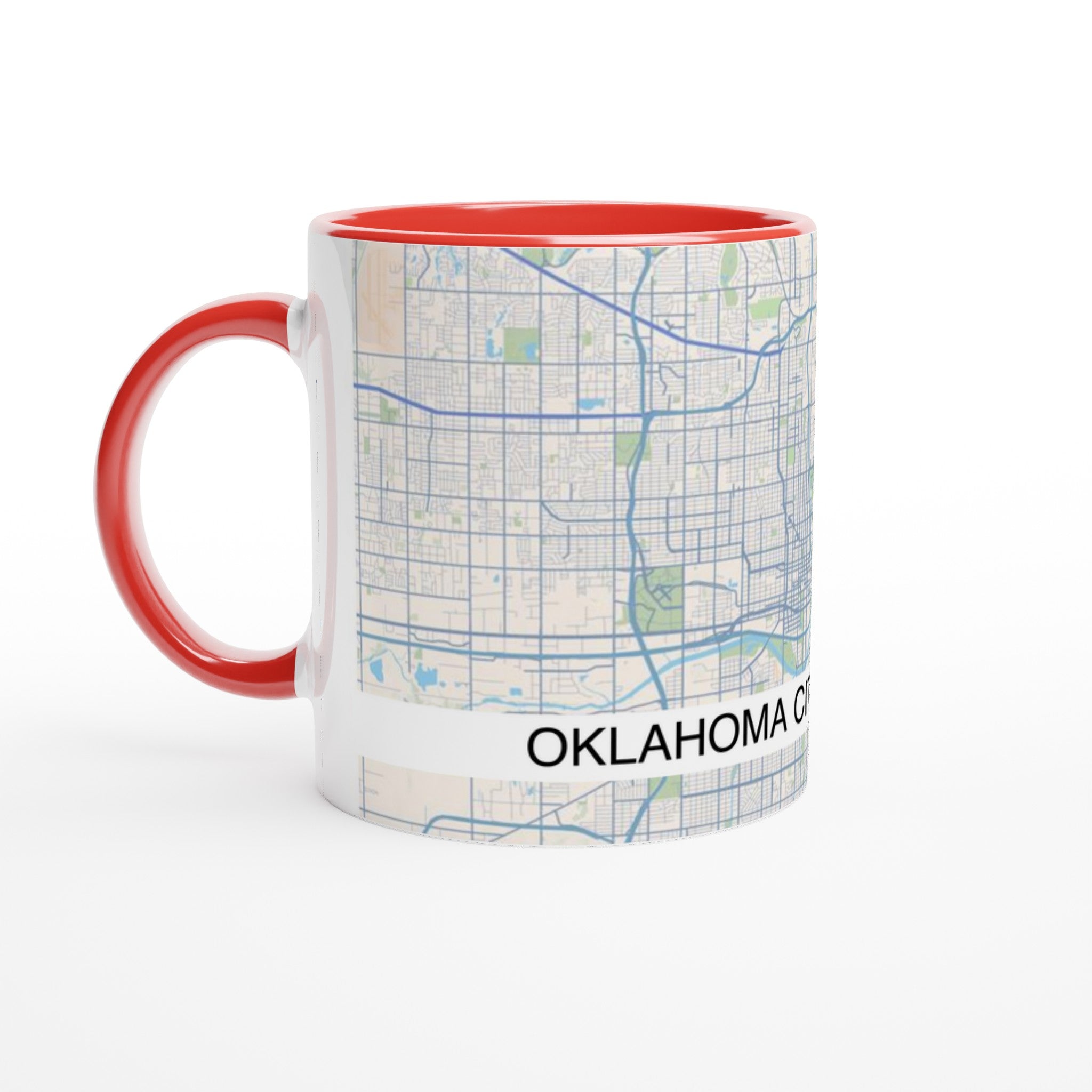 Oklahoma City Modern City Map Mug (11oz) - Ink And Atlas