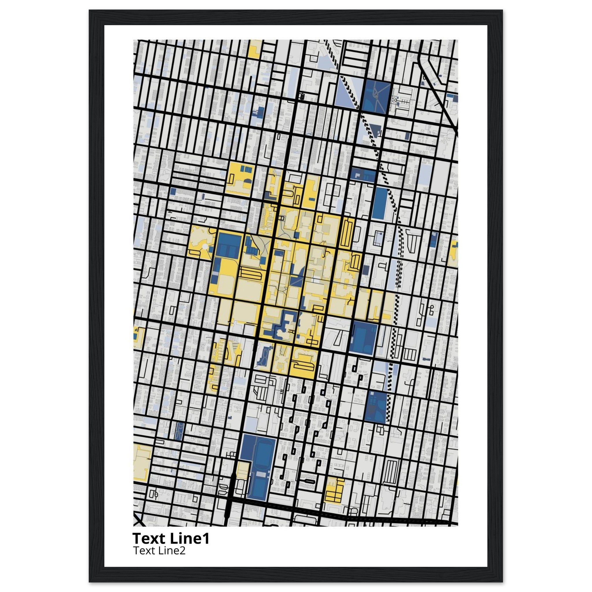 Temple University Pennsylvania Campus Map Poster | Graduation Gift - Ink And Atlas
