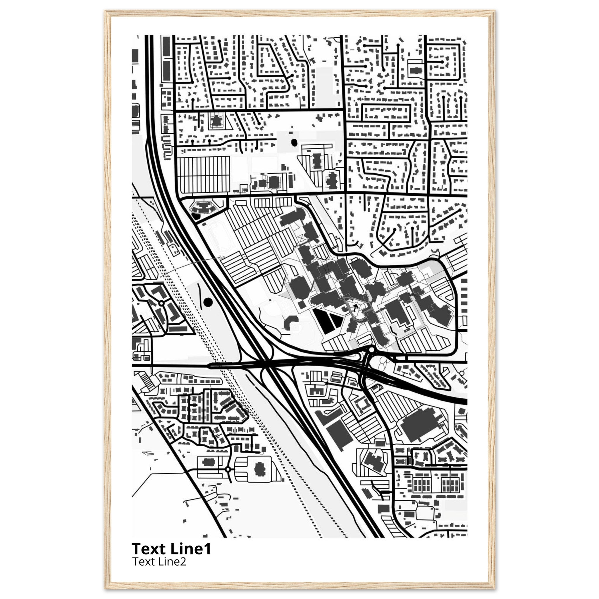Utah Valley University Campus Map Poster | Graduation Gift - Ink And Atlas