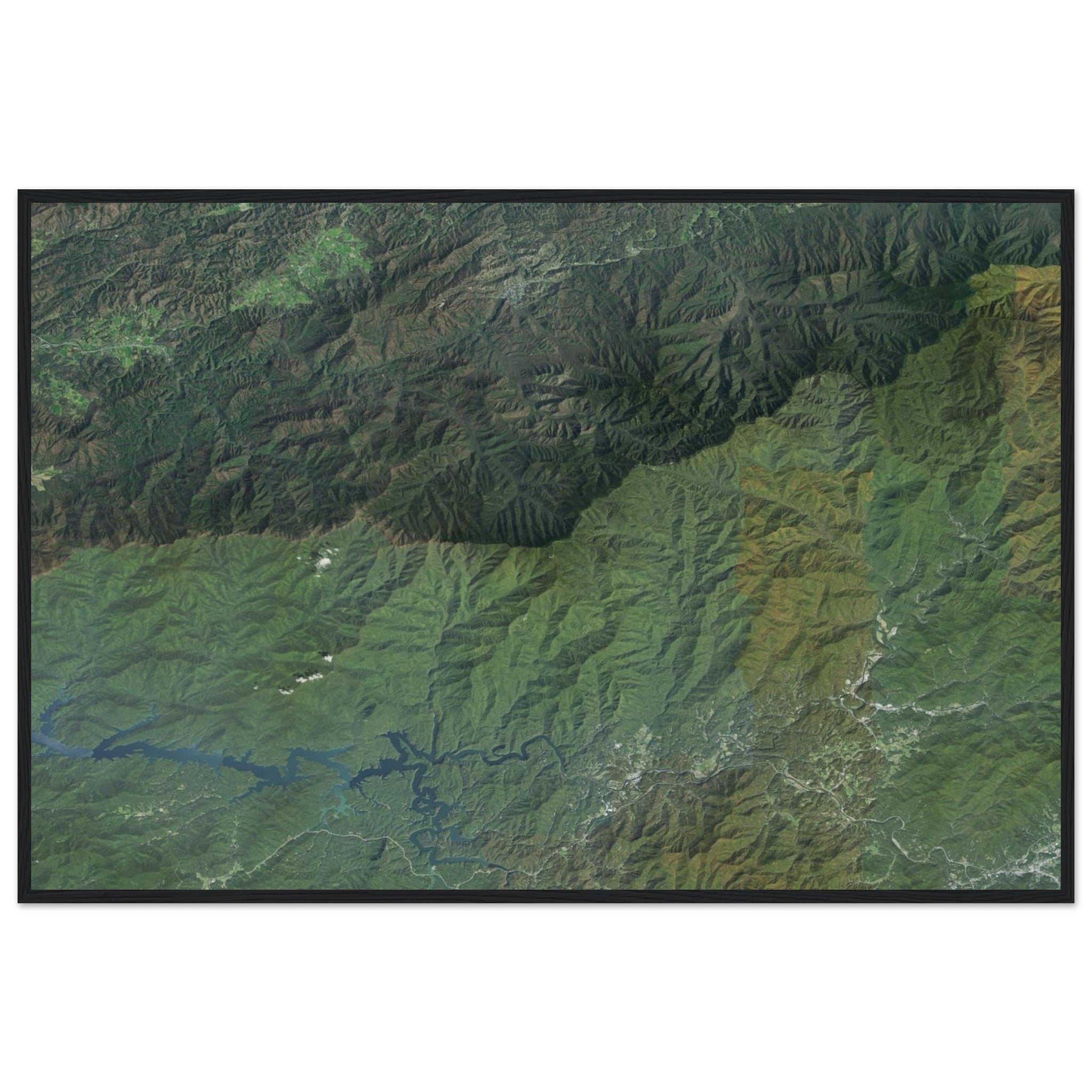 Great Smoky Mountains National Park Natural Earth Print - Ink And Atlas
