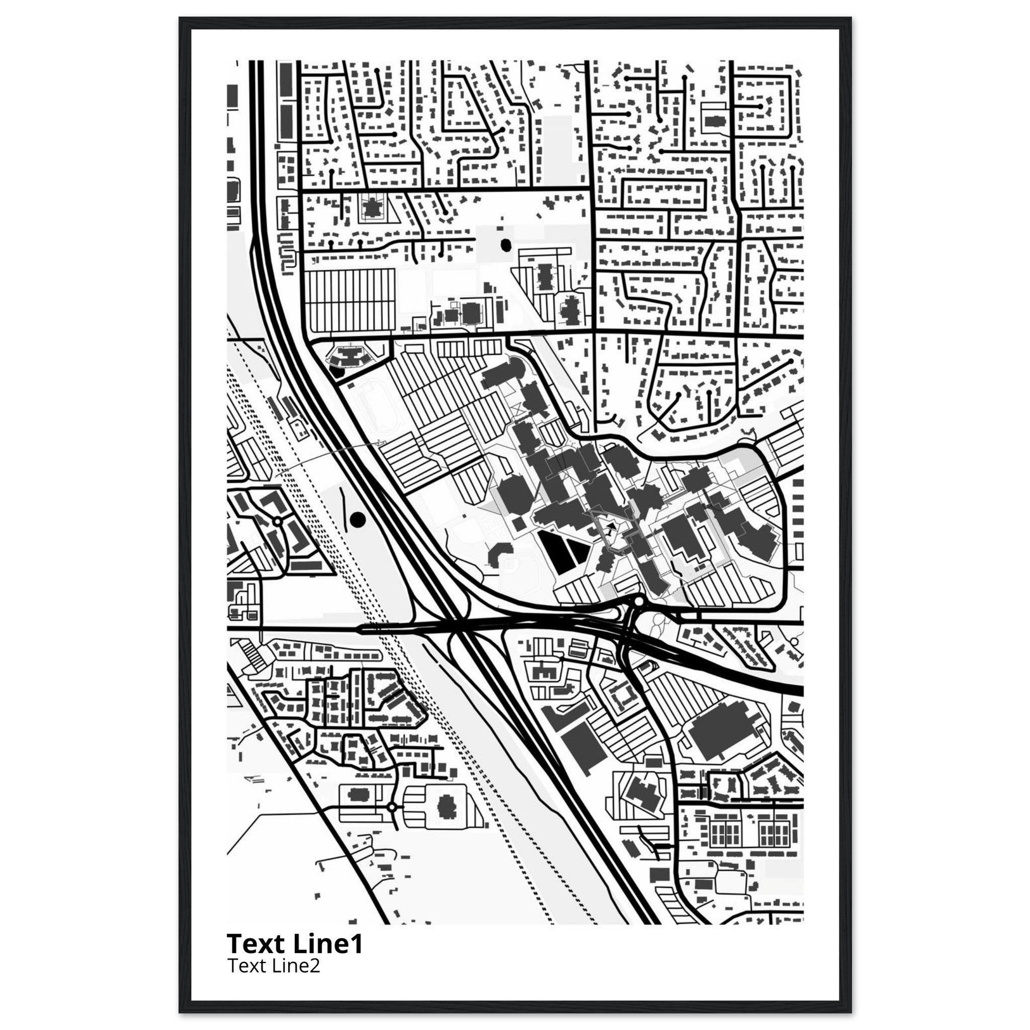 Utah Valley University Campus Map Poster | Graduation Gift - Ink And Atlas