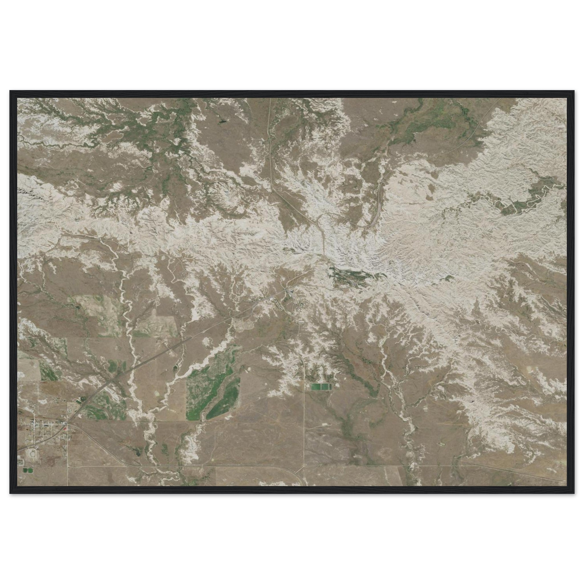 Badlands National Park Natural Earth Print - Ink And Atlas