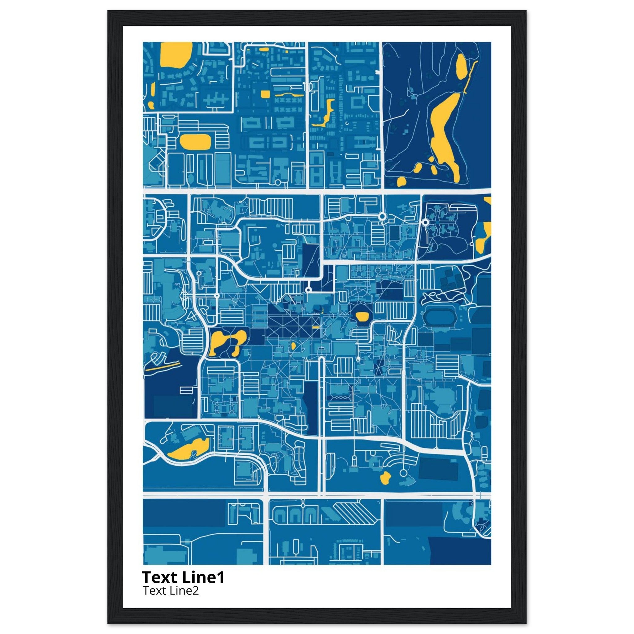 university of south florida campus map poster
