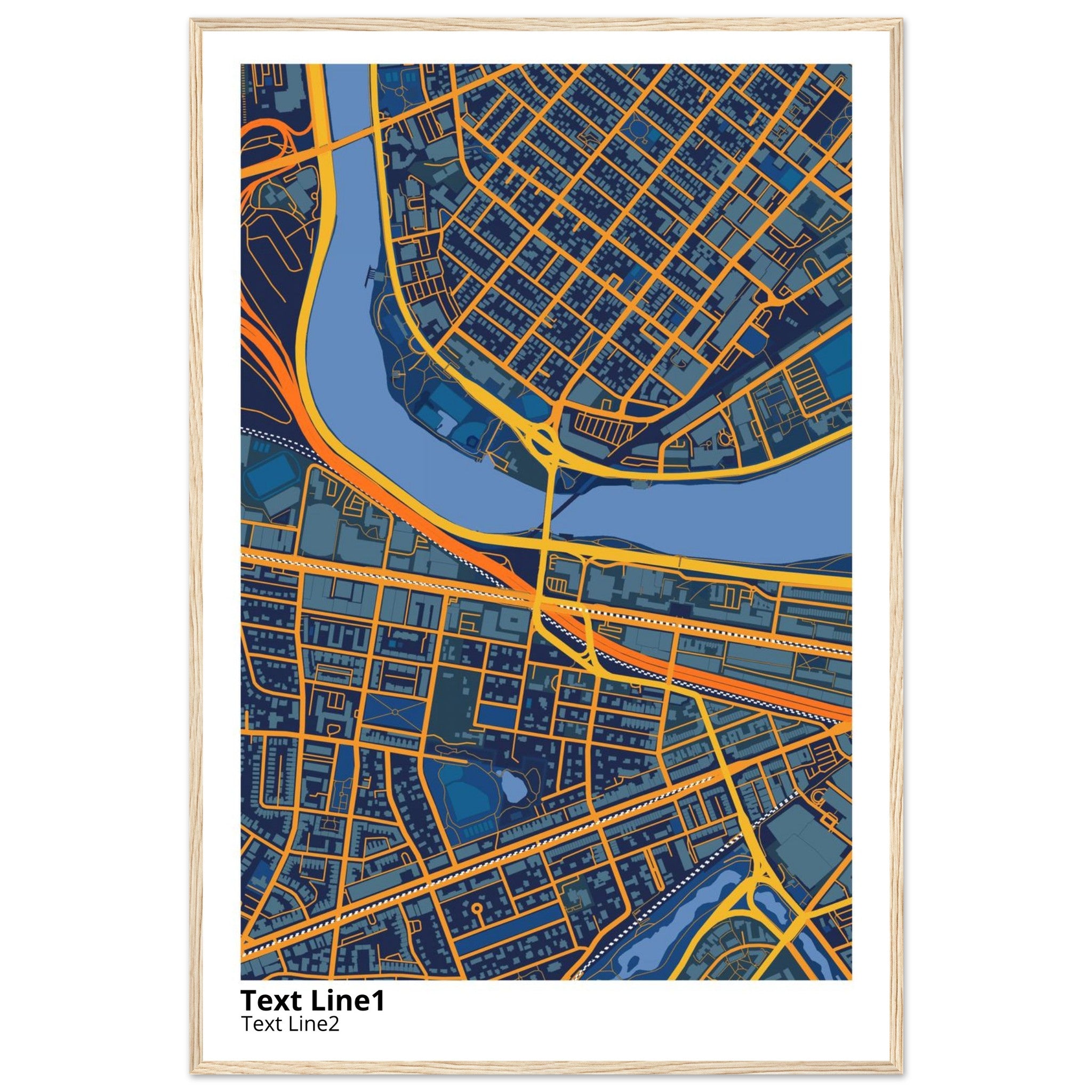 boston university campus map poster