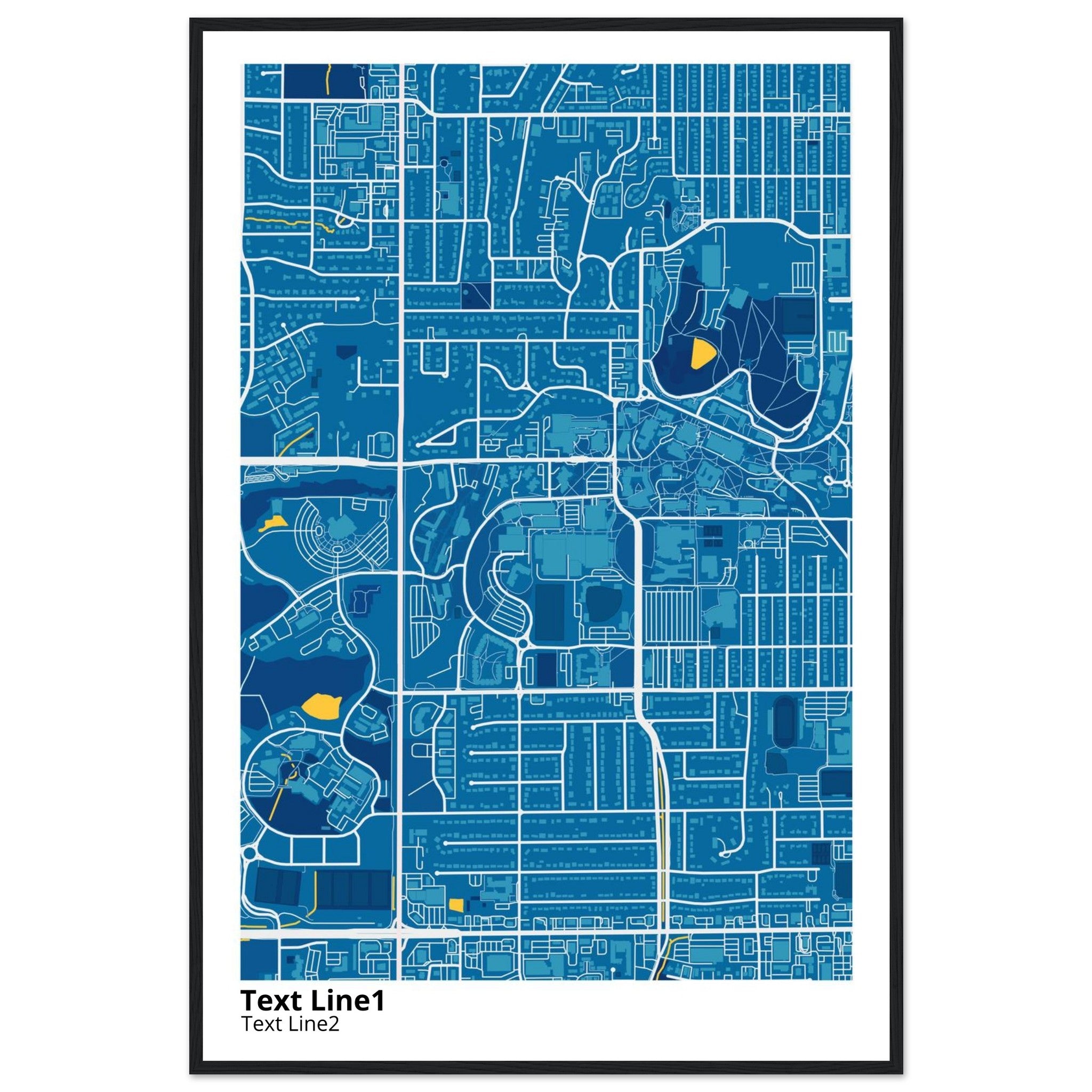 university of kansas campus map poster