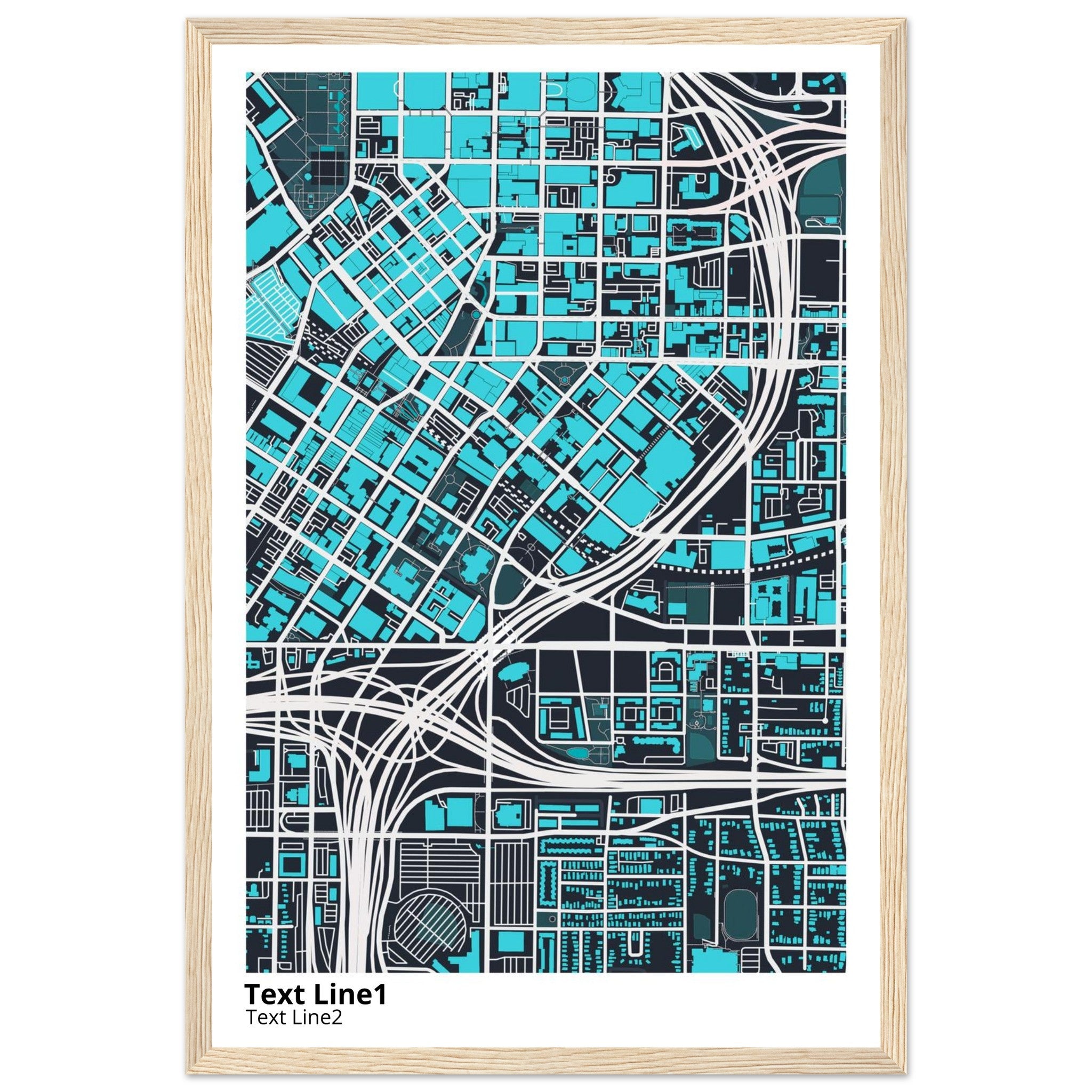 georgia state university campus map poster