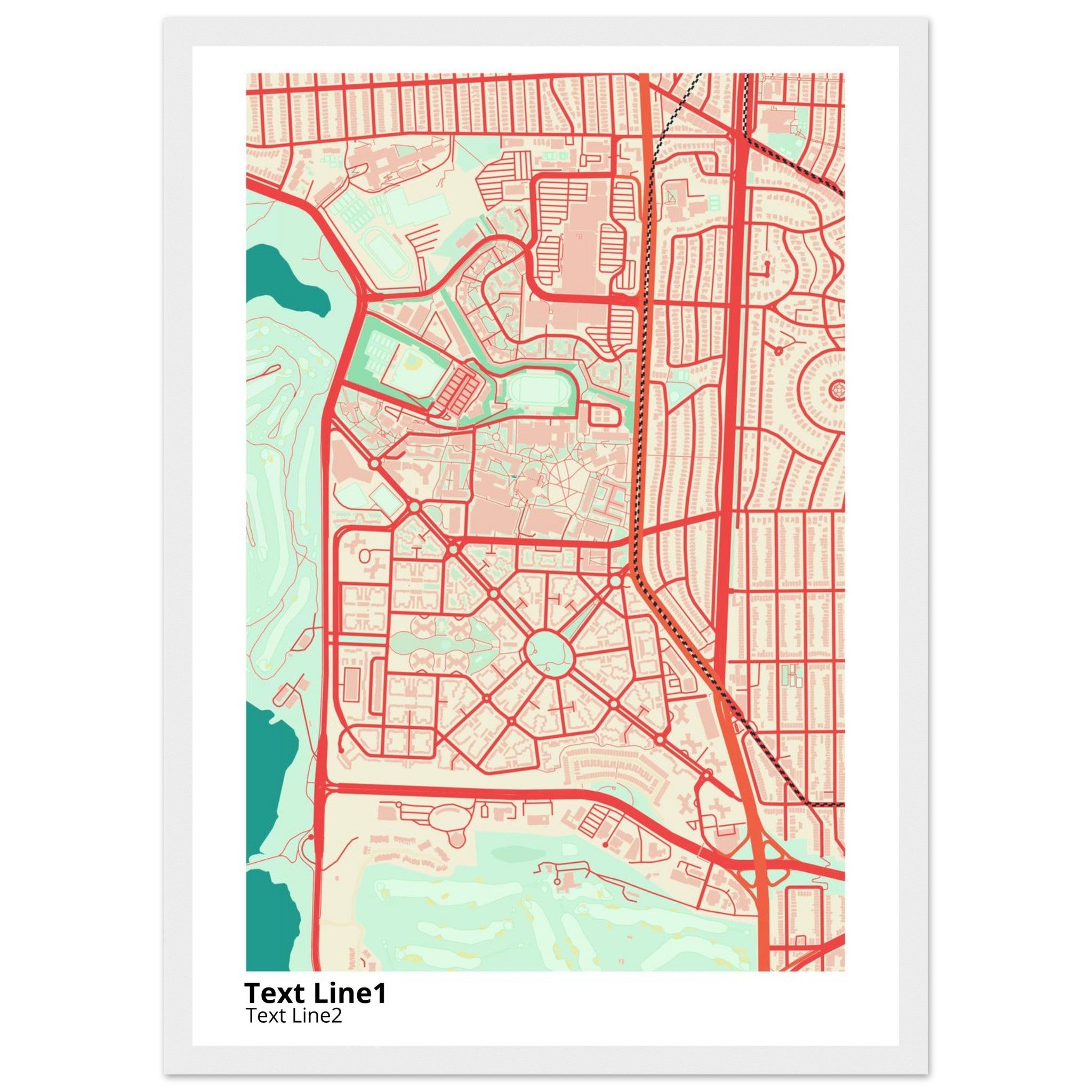 san francisco state university campus map poster
