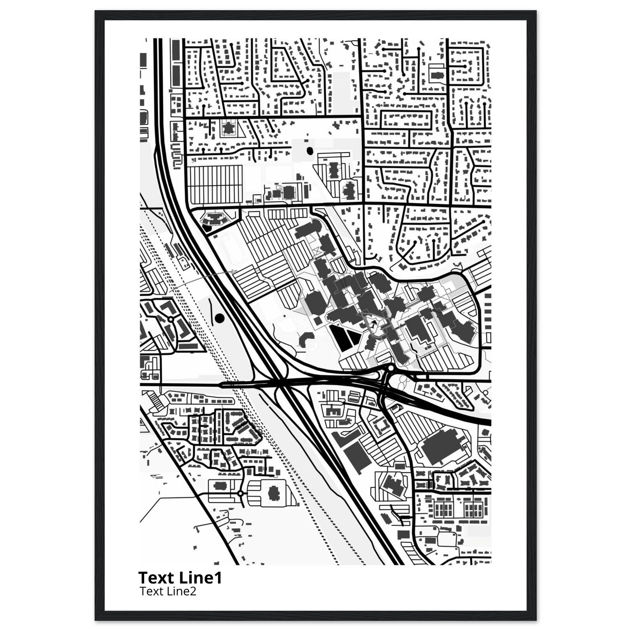 Utah Valley University Campus Map Poster | Graduation Gift - Ink And Atlas