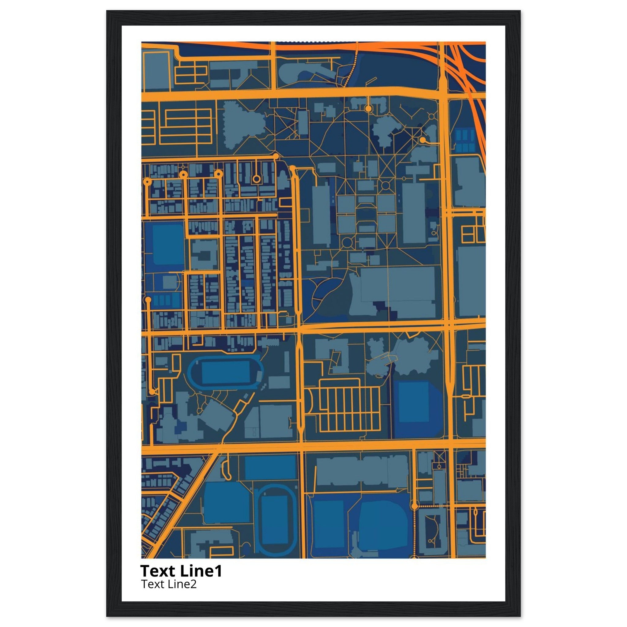 university of illinois chicago campus map poster