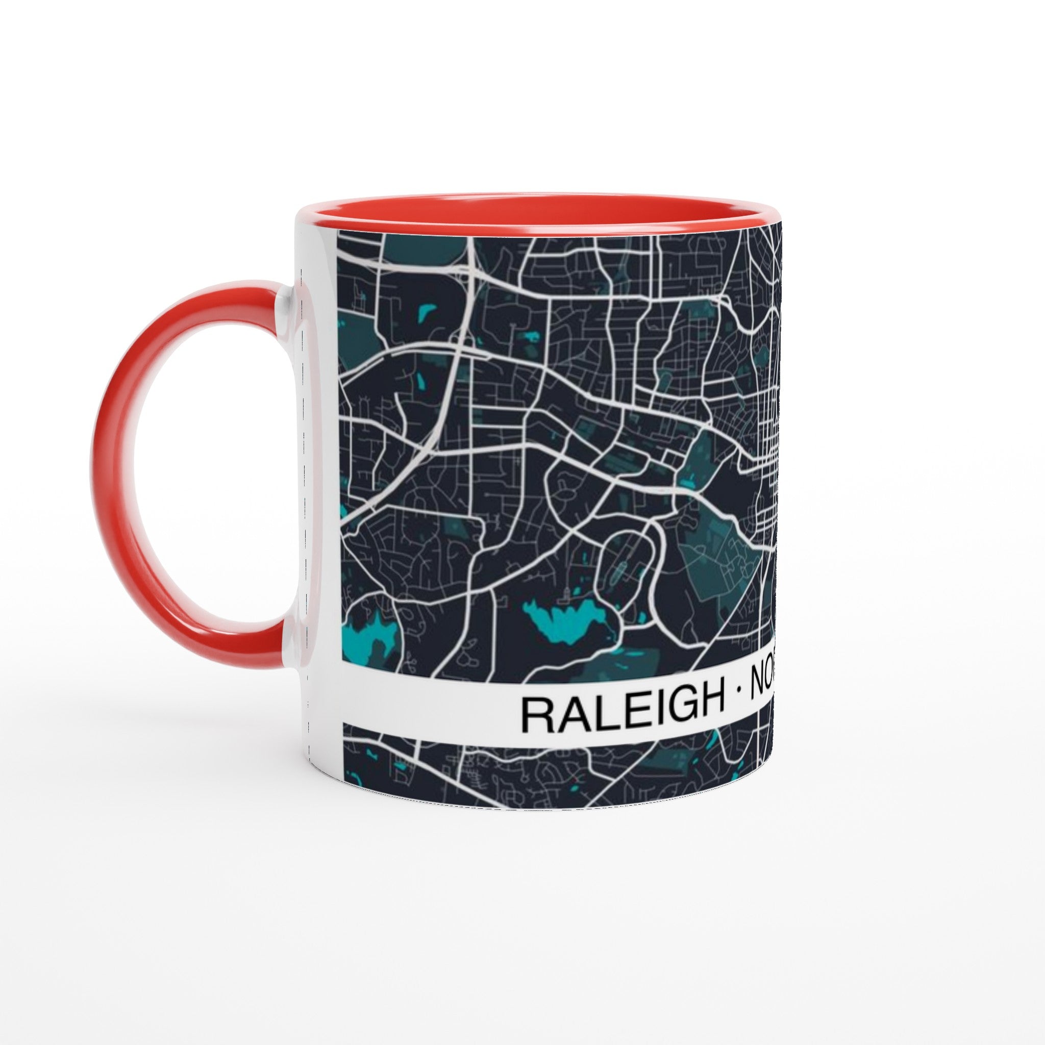 Raleigh Modern City Map Mug (11oz) - Ink And Atlas