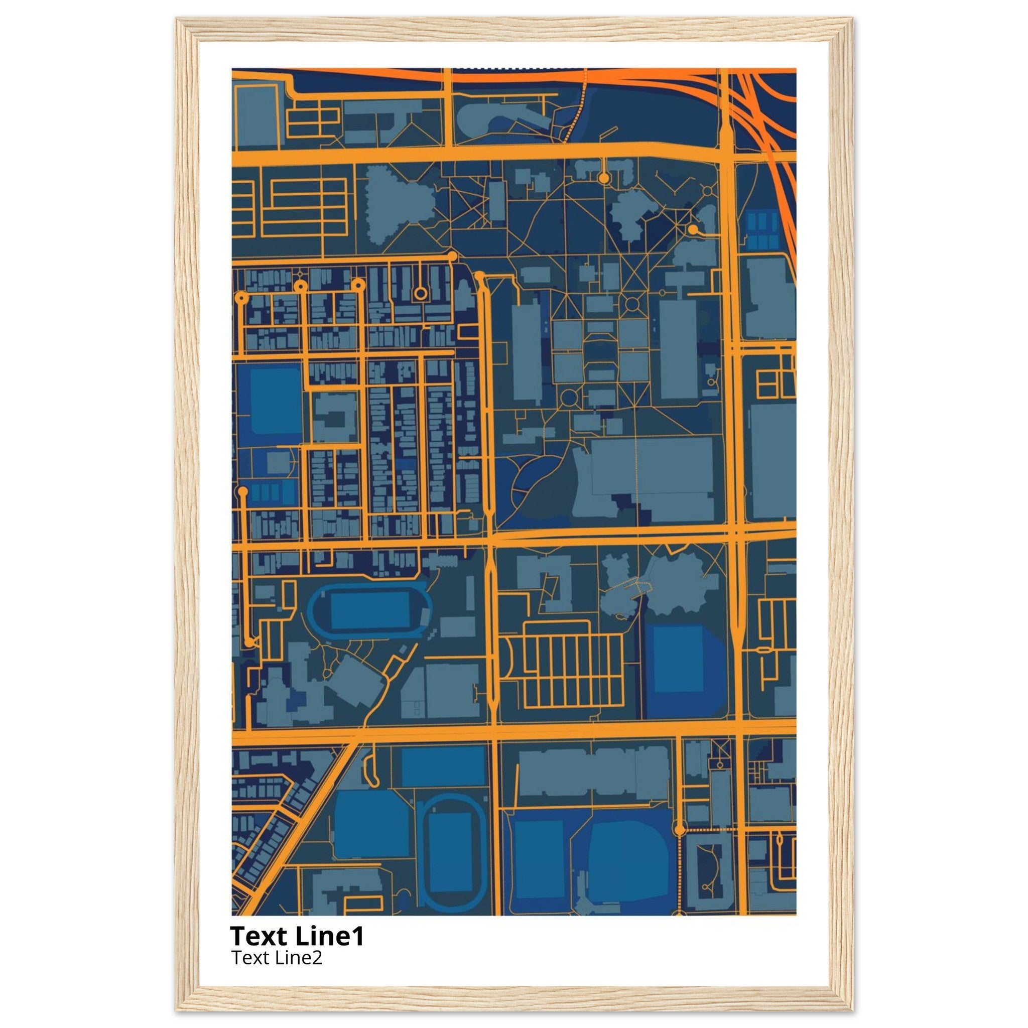 university of illinois chicago campus map poster