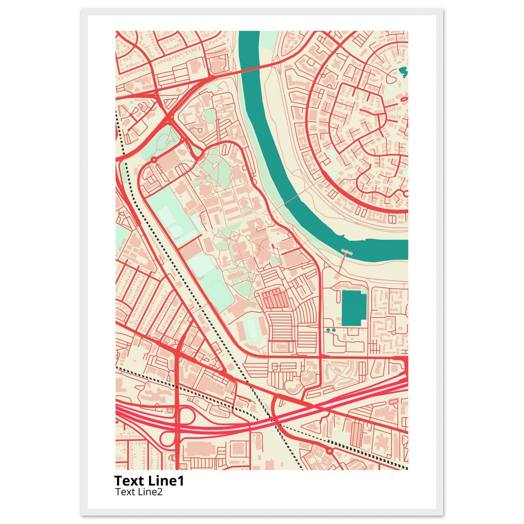 california state university sacramento campus map poster