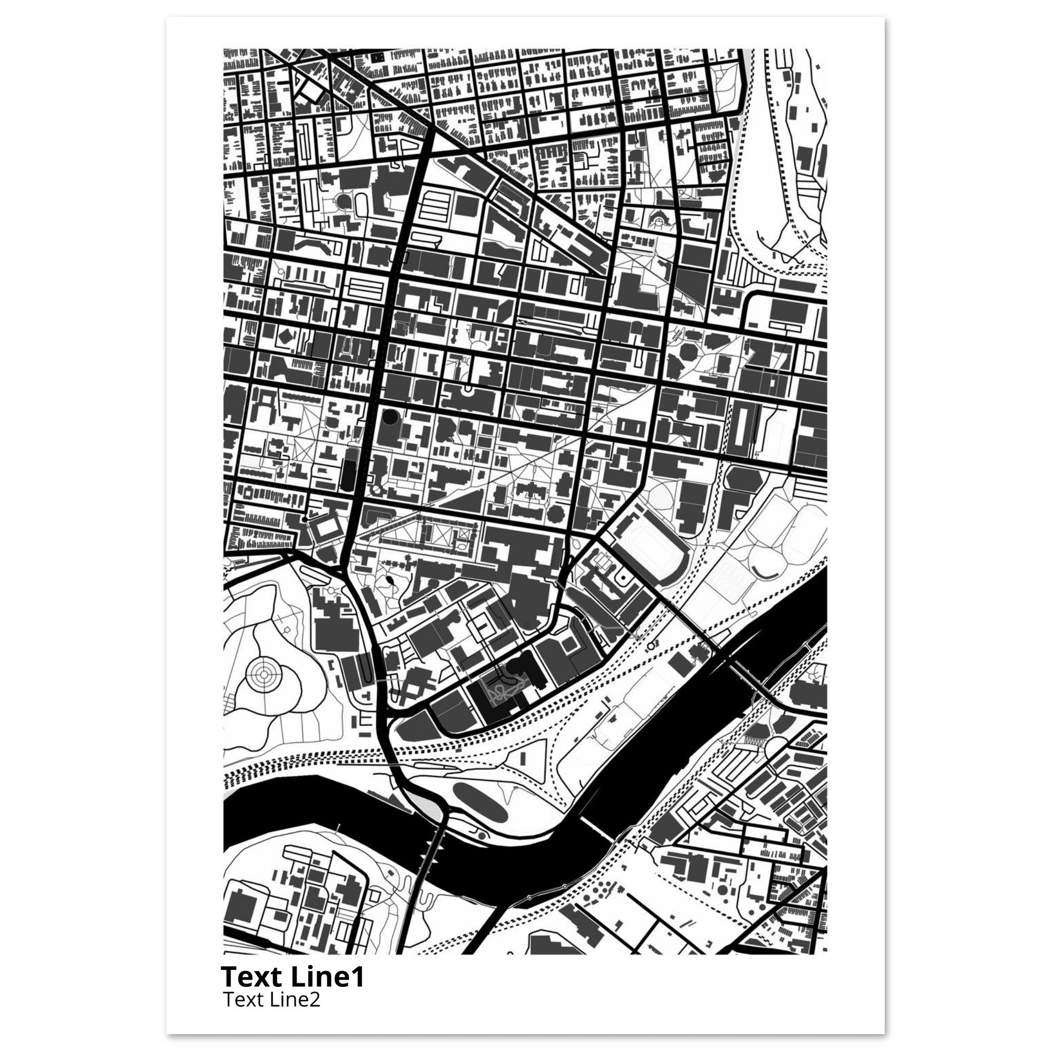 University of Pennsylvania Campus Map Poster | Graduation Gift - Ink And Atlas