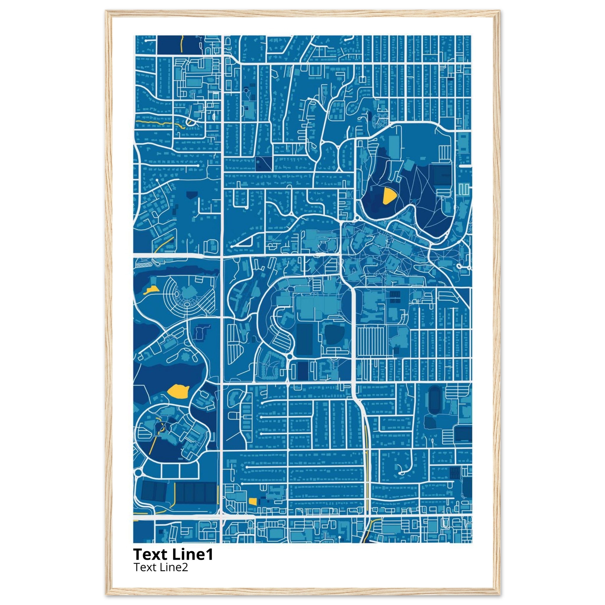 university of kansas campus map poster