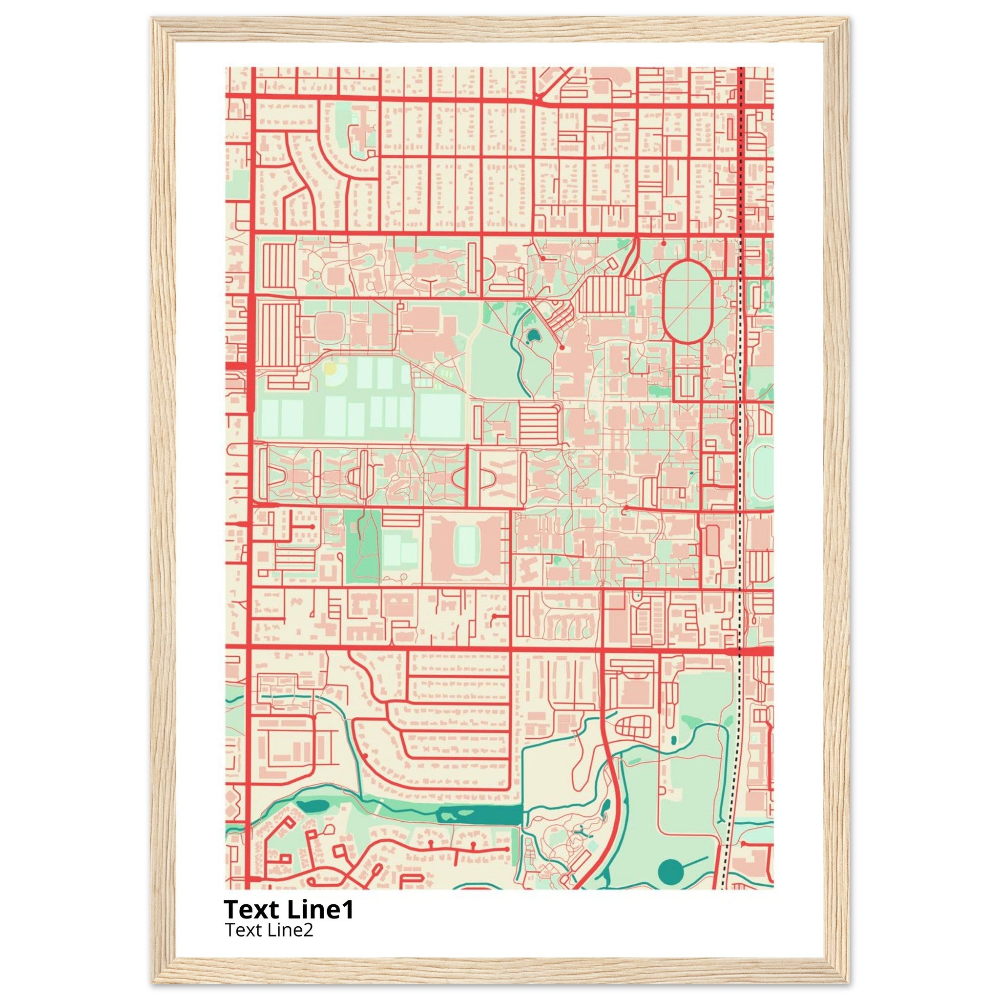 colorado state university fort collins campus map poster