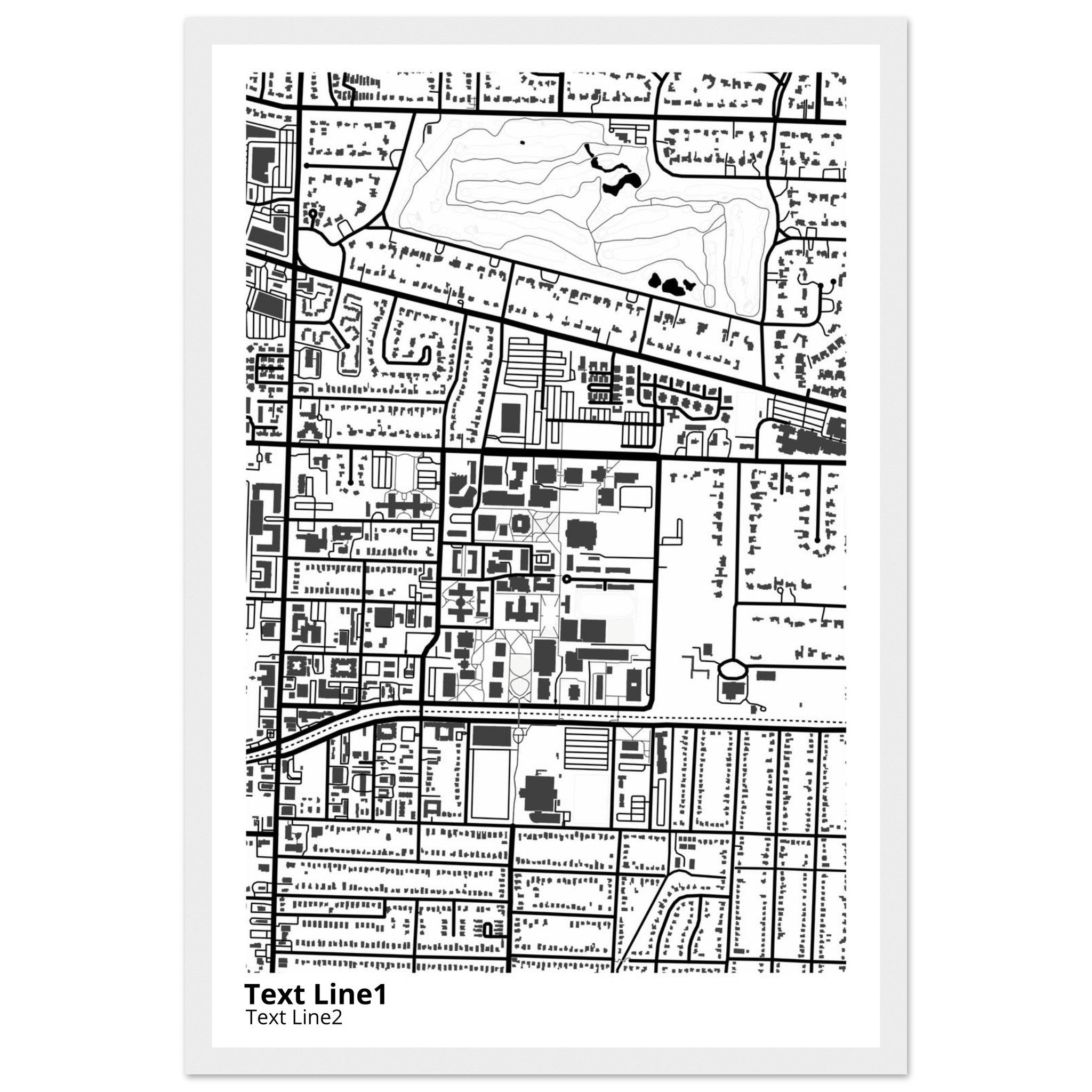 University of Memphis Tennessee Campus Map Poster | Graduation Gift - Ink And Atlas
