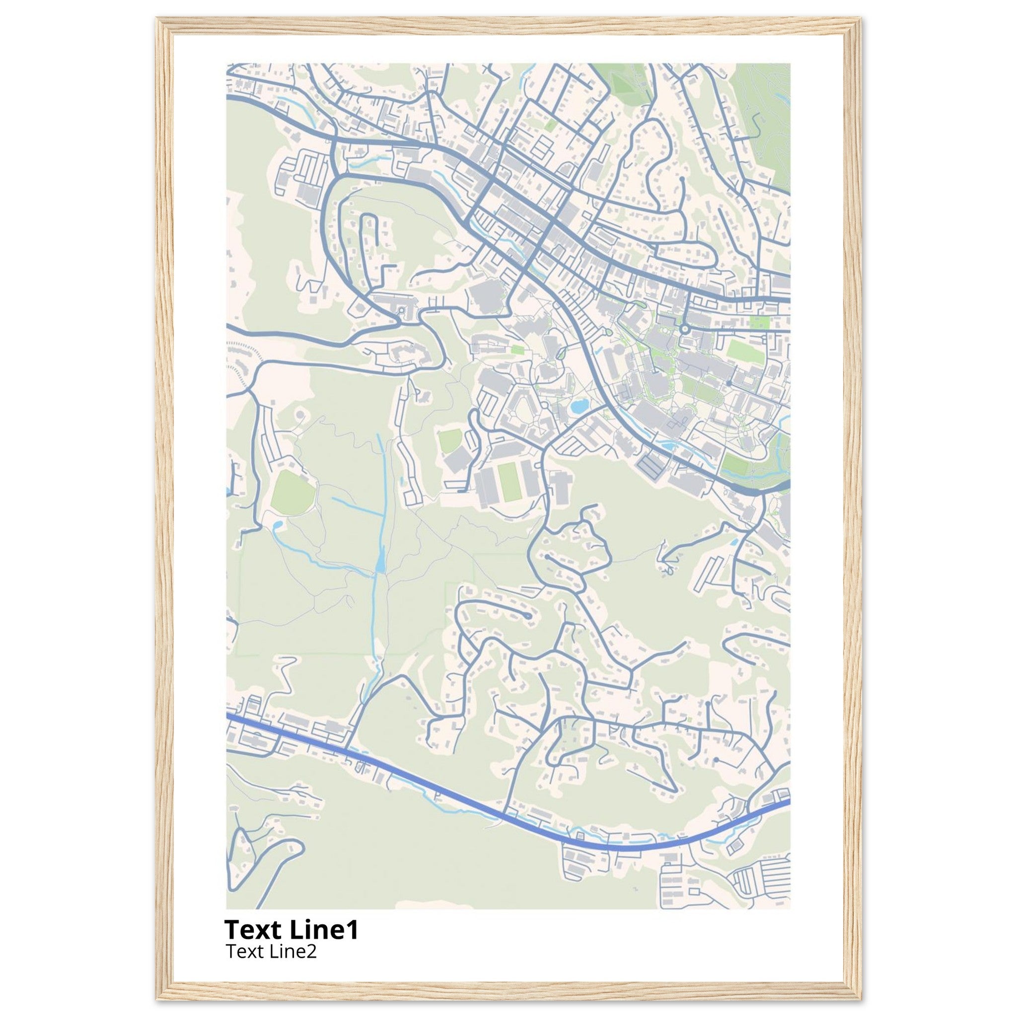 Appalachian State University NC Campus Map Poster | Graduation Gift - Ink And Atlas
