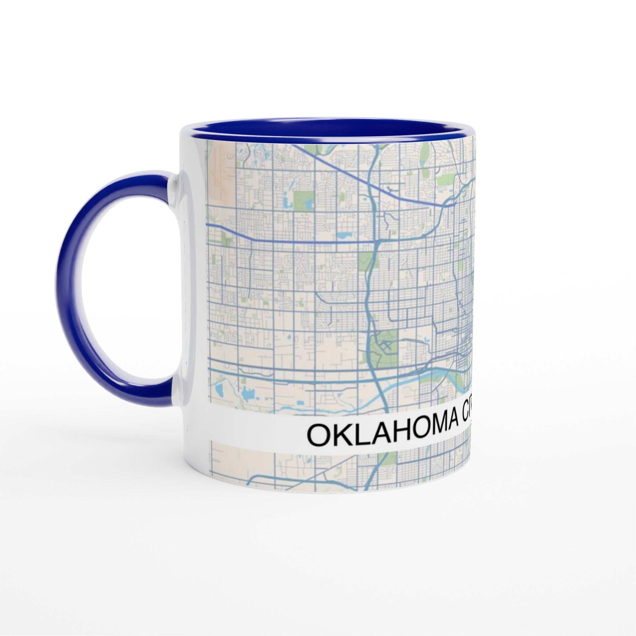 Oklahoma City Modern City Map Mug (11oz) - Ink And Atlas