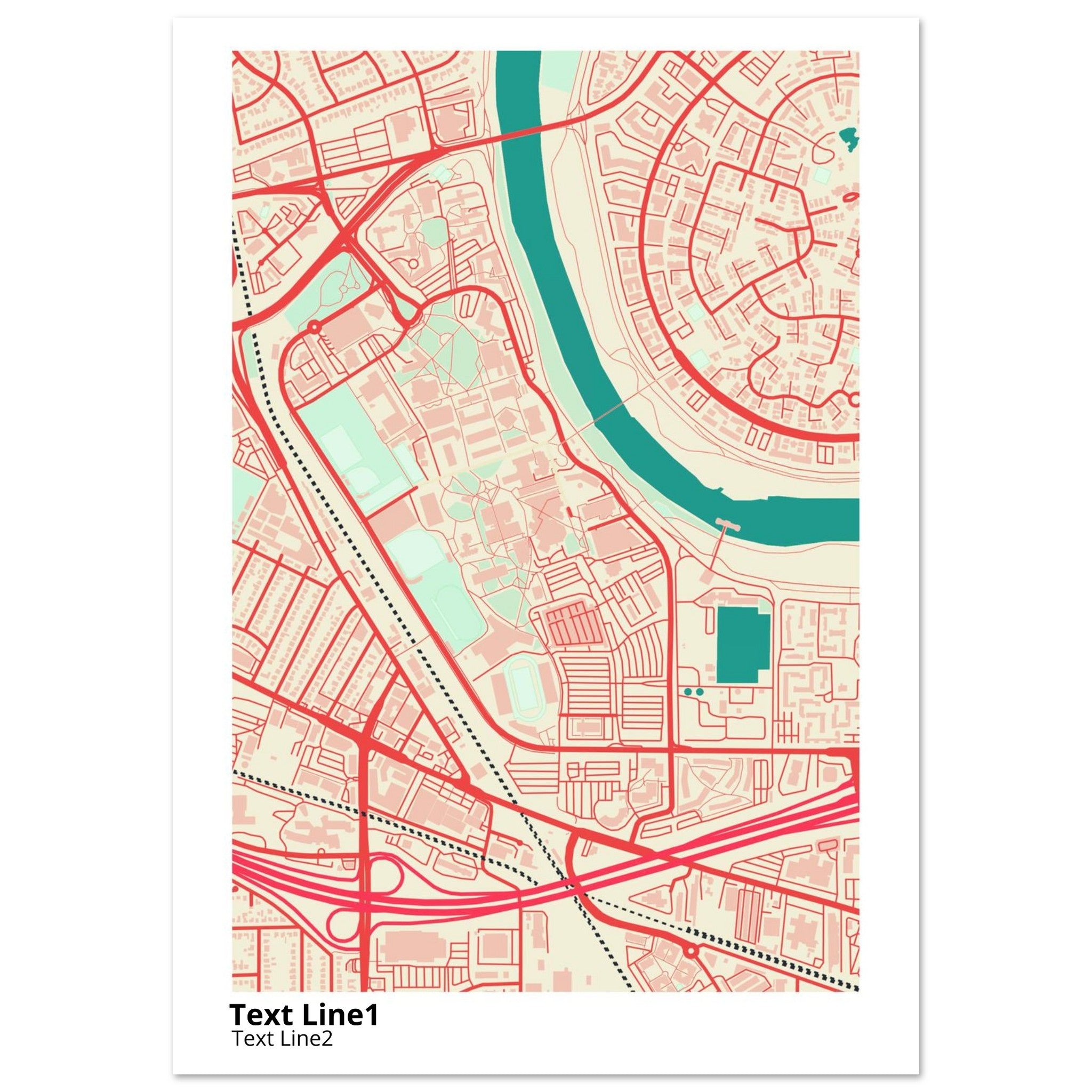 california state university sacramento campus map poster