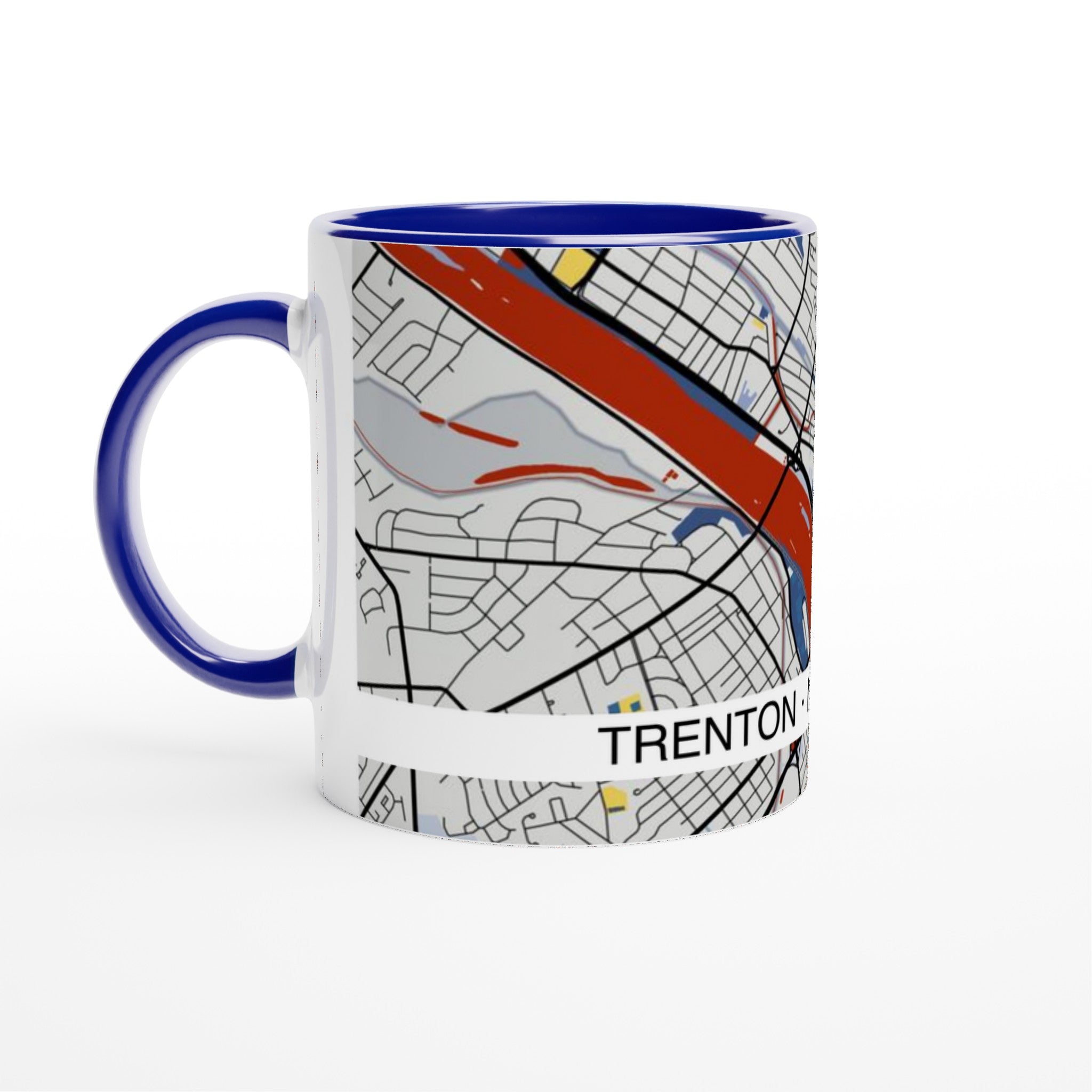 trenton modern city map mug 11oz