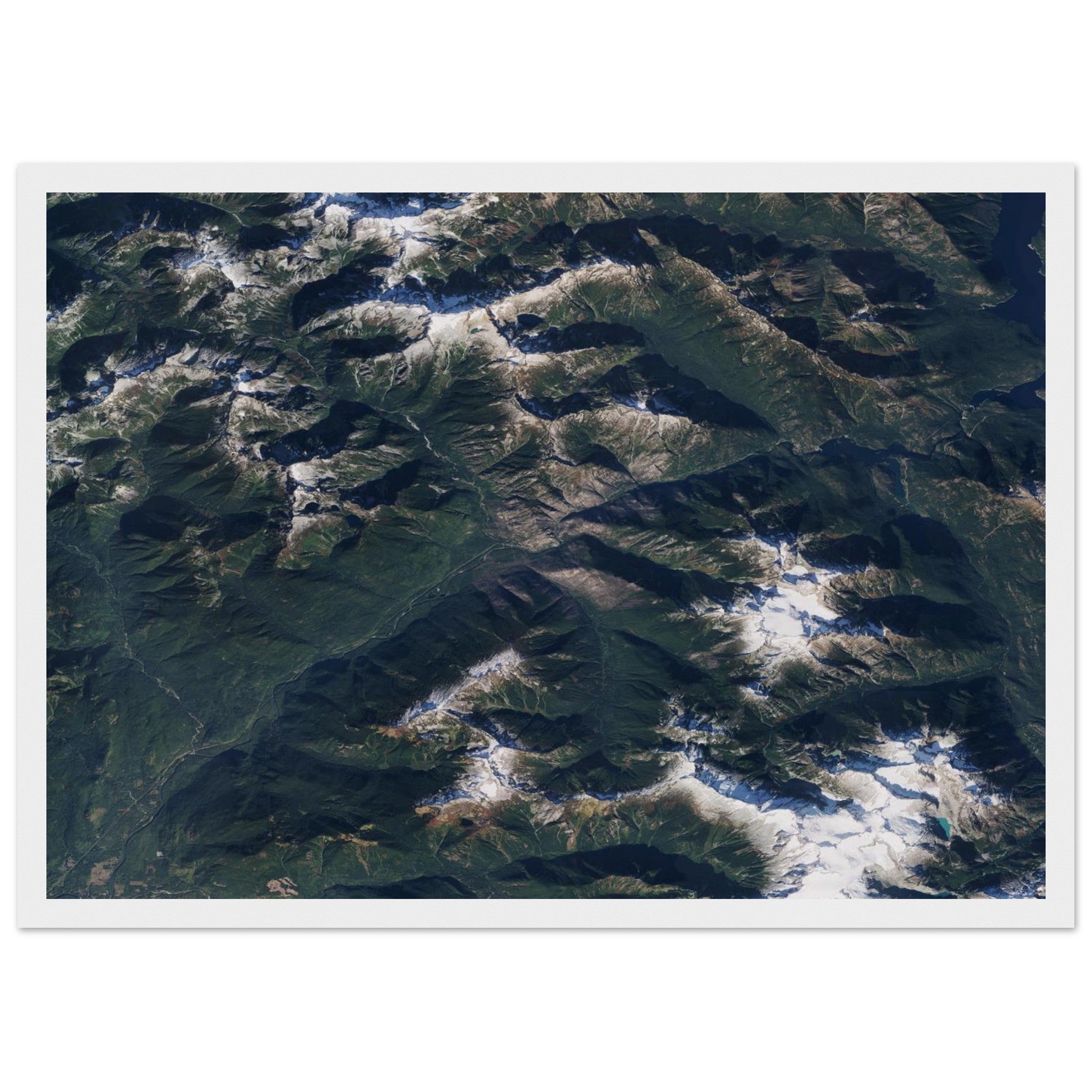 North Cascades National Park Natural Earth Print - Ink And Atlas