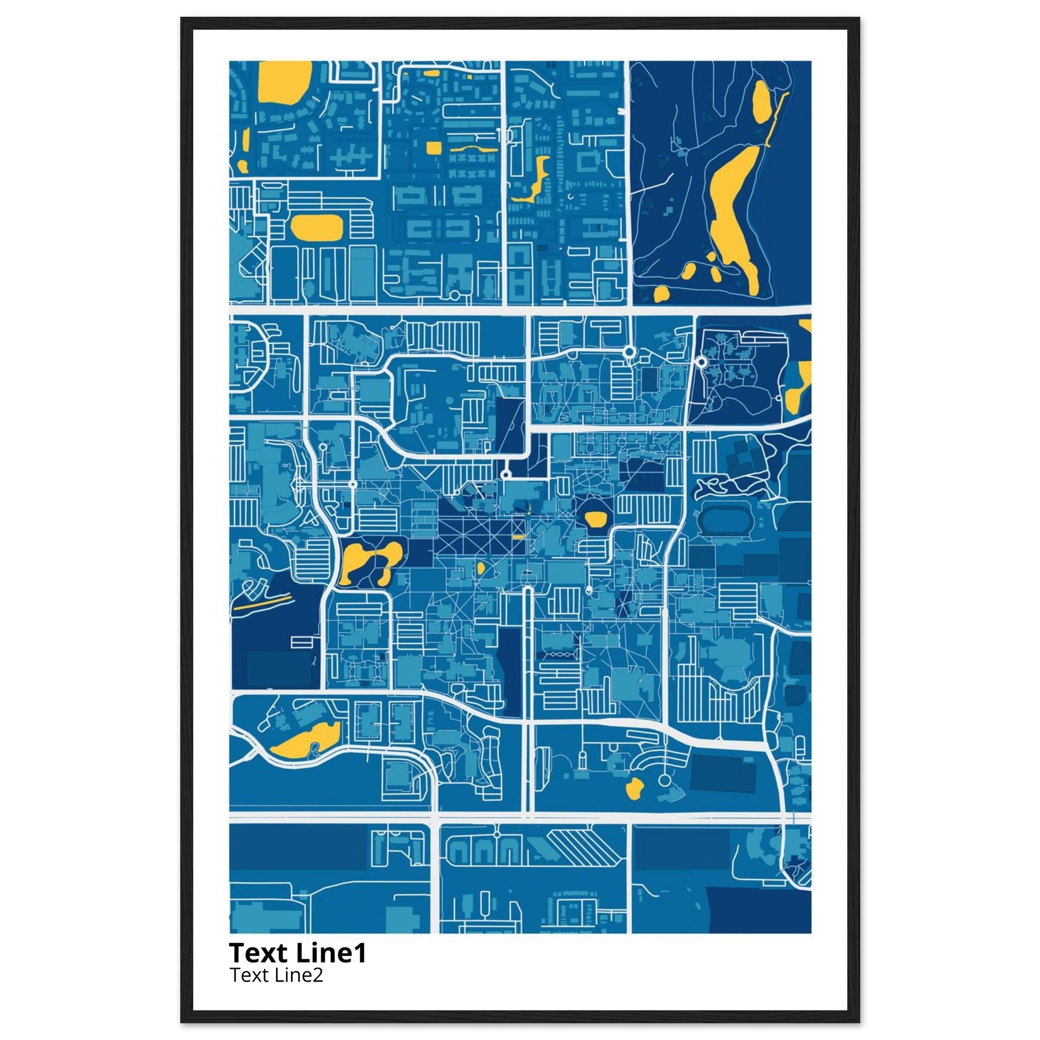 university of south florida campus map poster