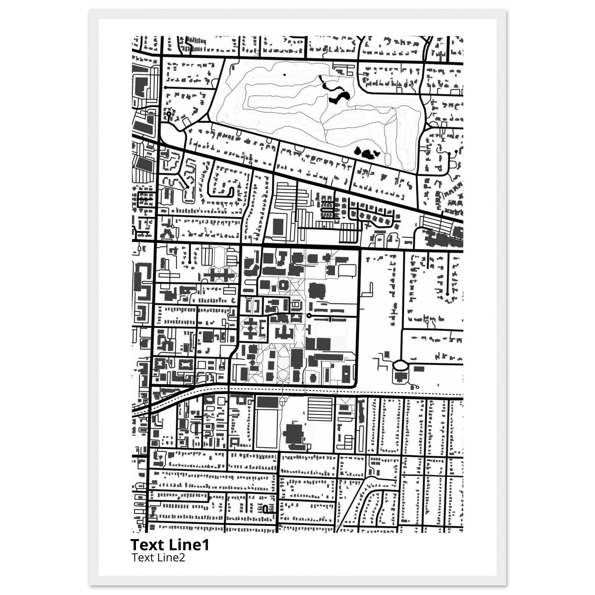 University of Memphis Tennessee Campus Map Poster | Graduation Gift - Ink And Atlas