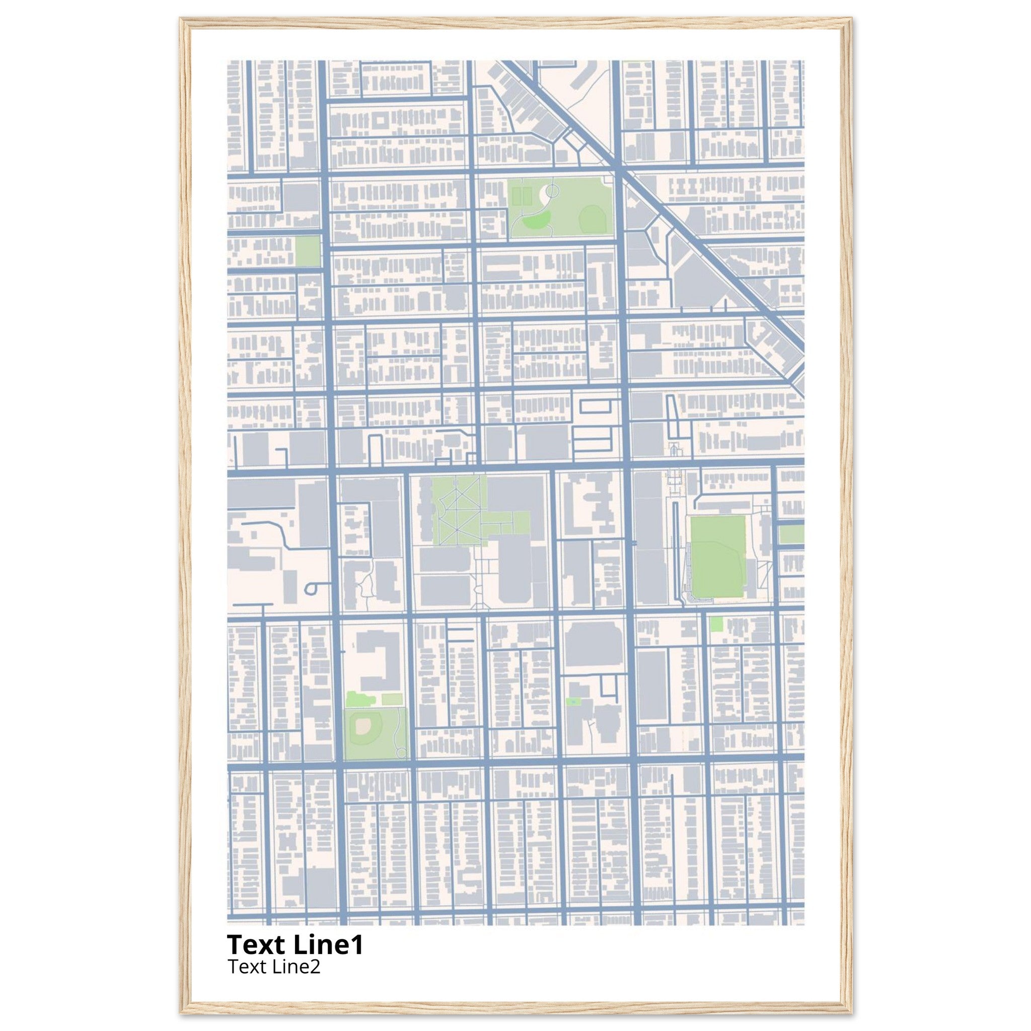 depaul university campus map poster