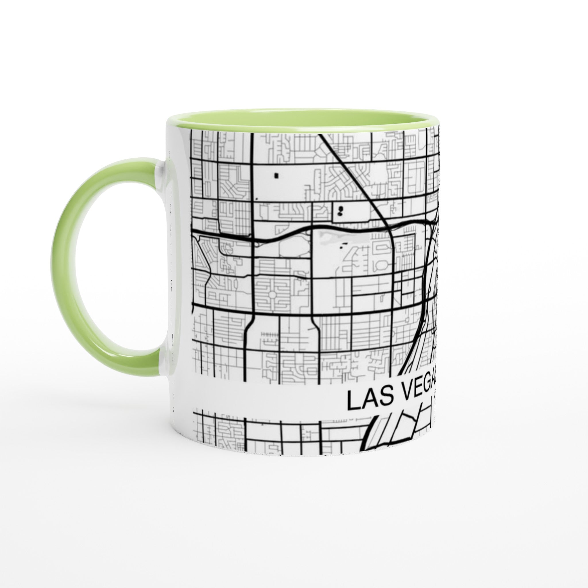 Las Vegas Modern City Map Mug (11oz) - Ink And Atlas