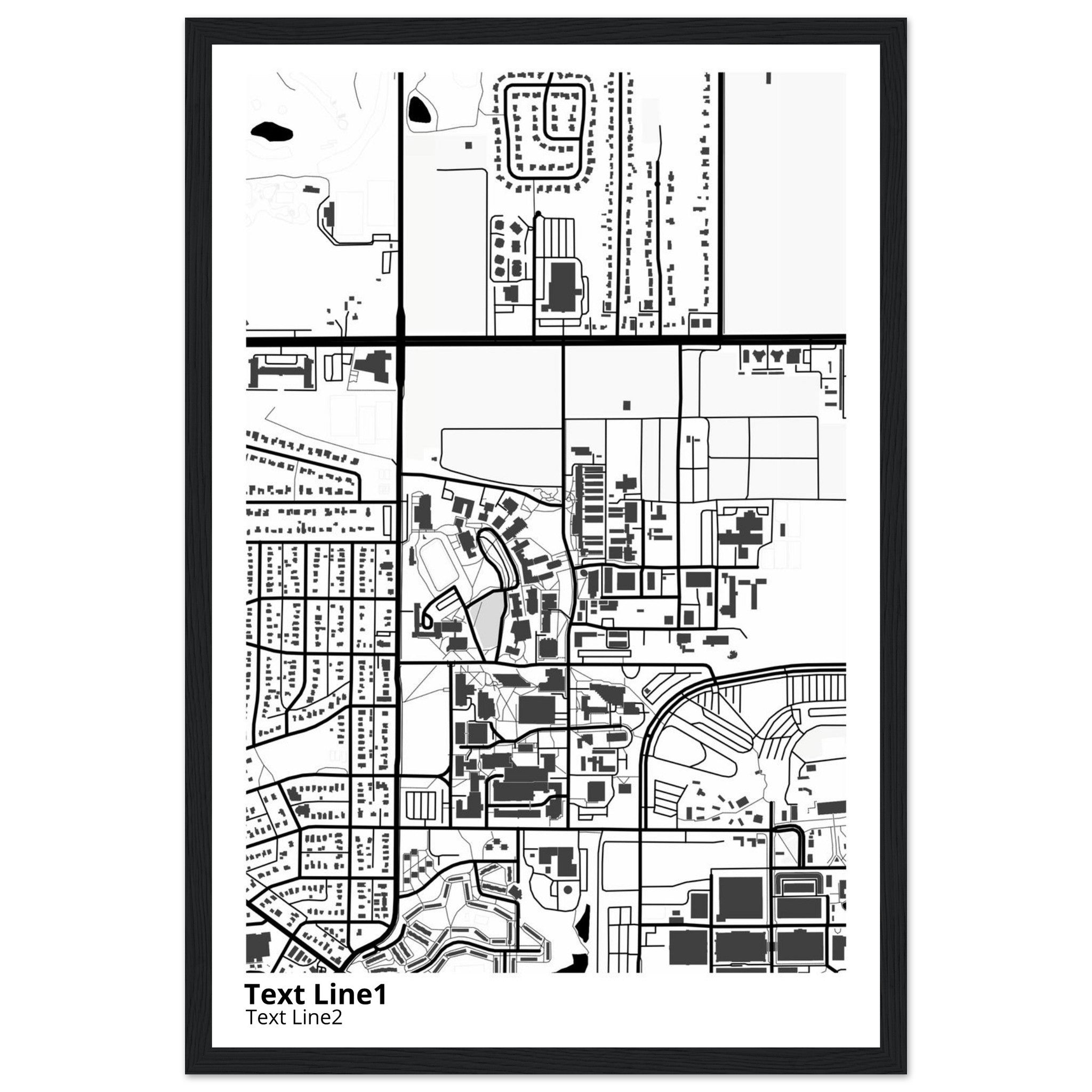 university of minnesota twin cities campus map poster
