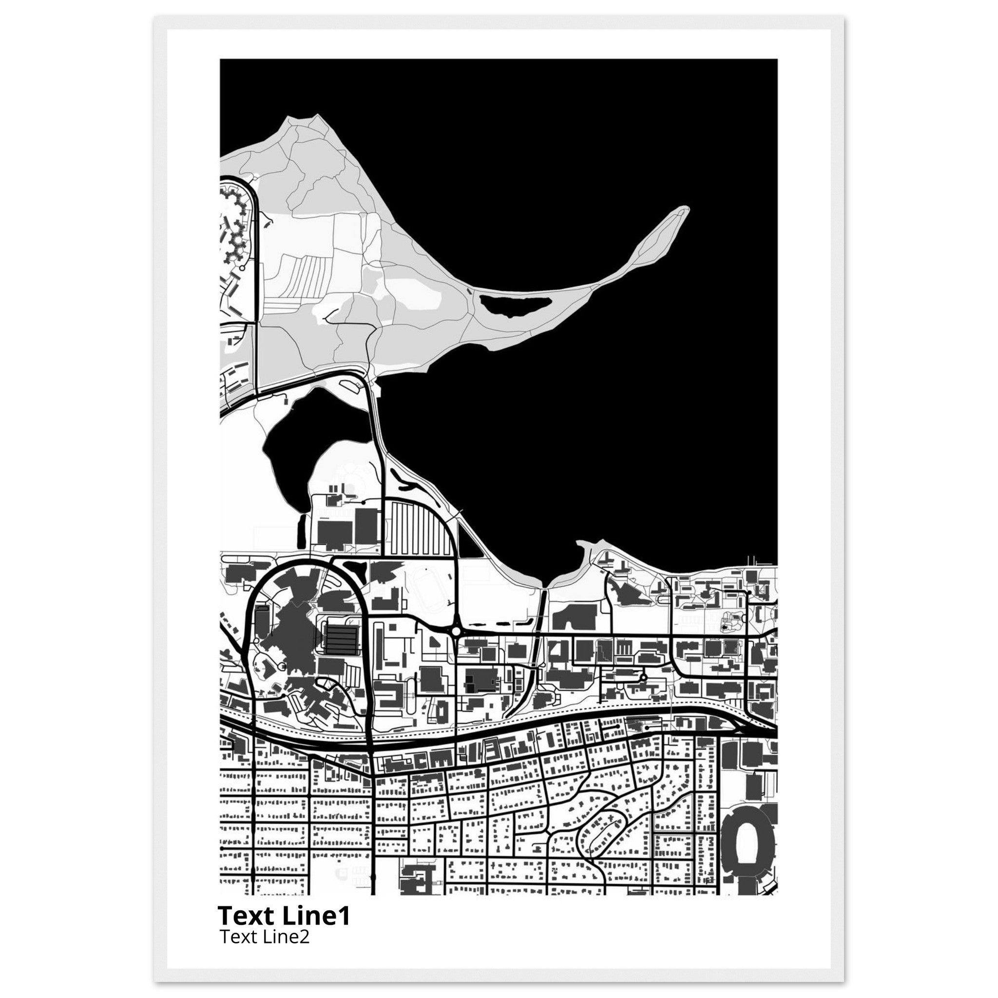 University of Wisconsin (Madison) Campus Map Poster | Graduation Gift - Ink And Atlas