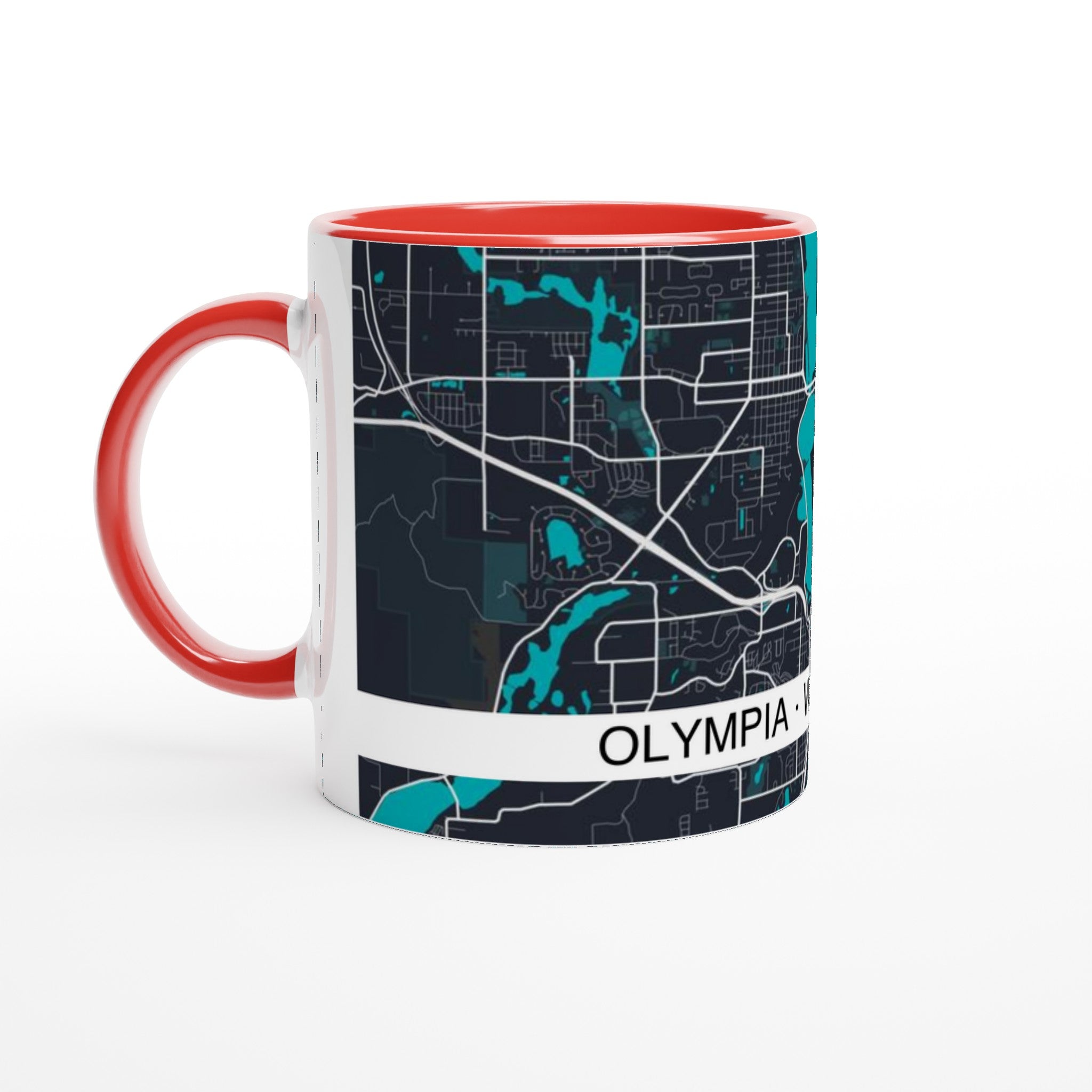 Olympia Modern City Map Mug (11oz) - Ink And Atlas