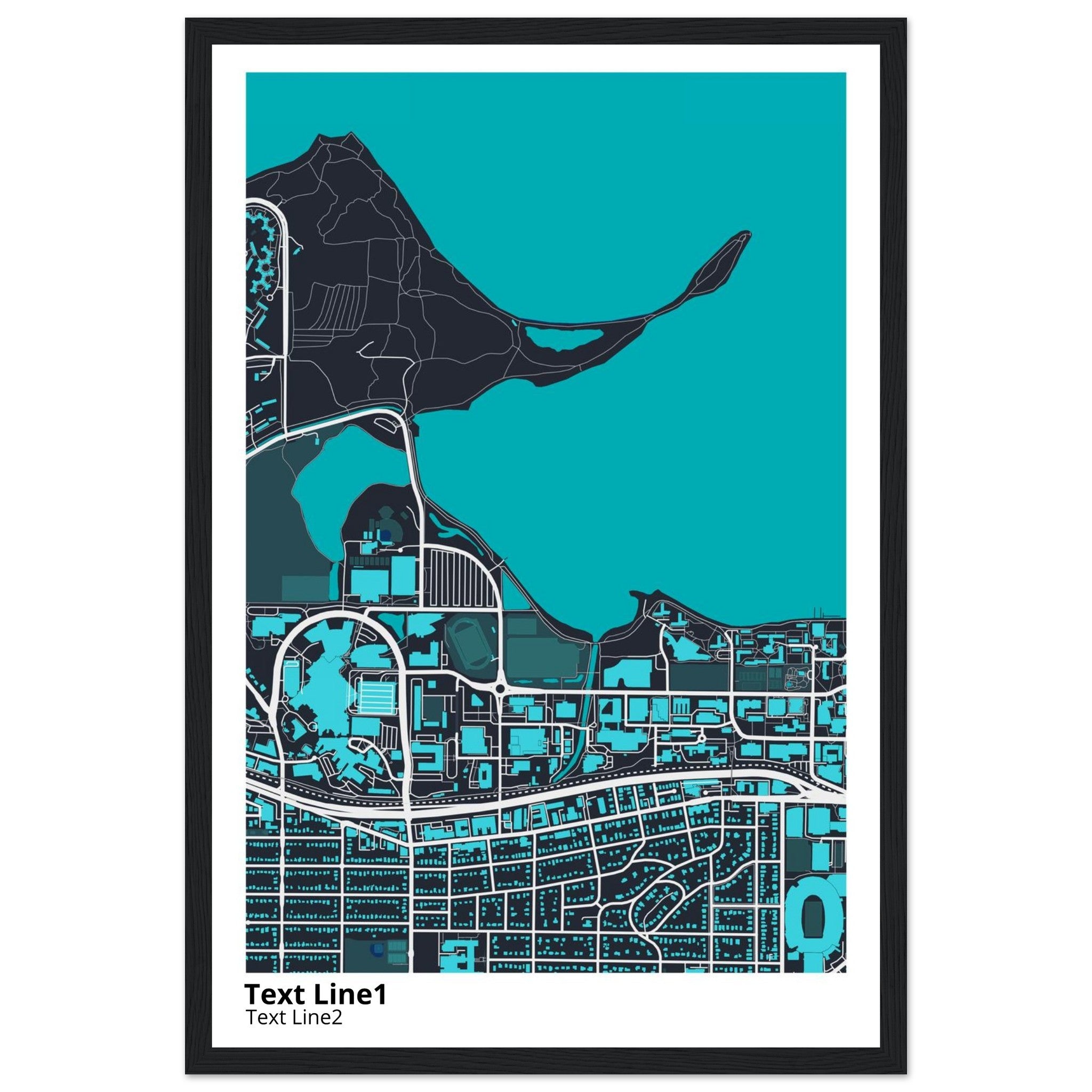 University of Wisconsin (Madison) Campus Map Poster | Graduation Gift - Ink And Atlas