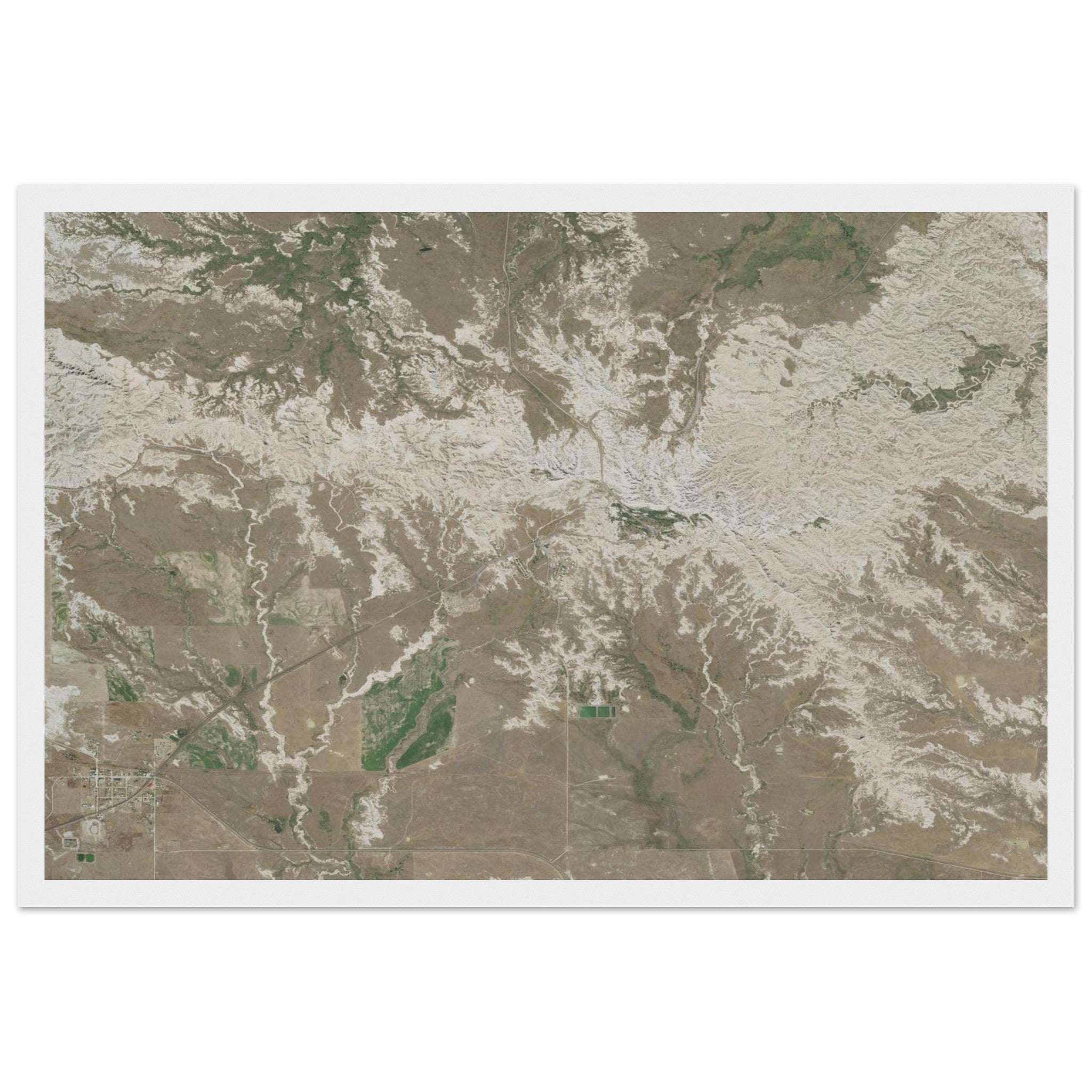 Badlands National Park Natural Earth Print - Ink And Atlas