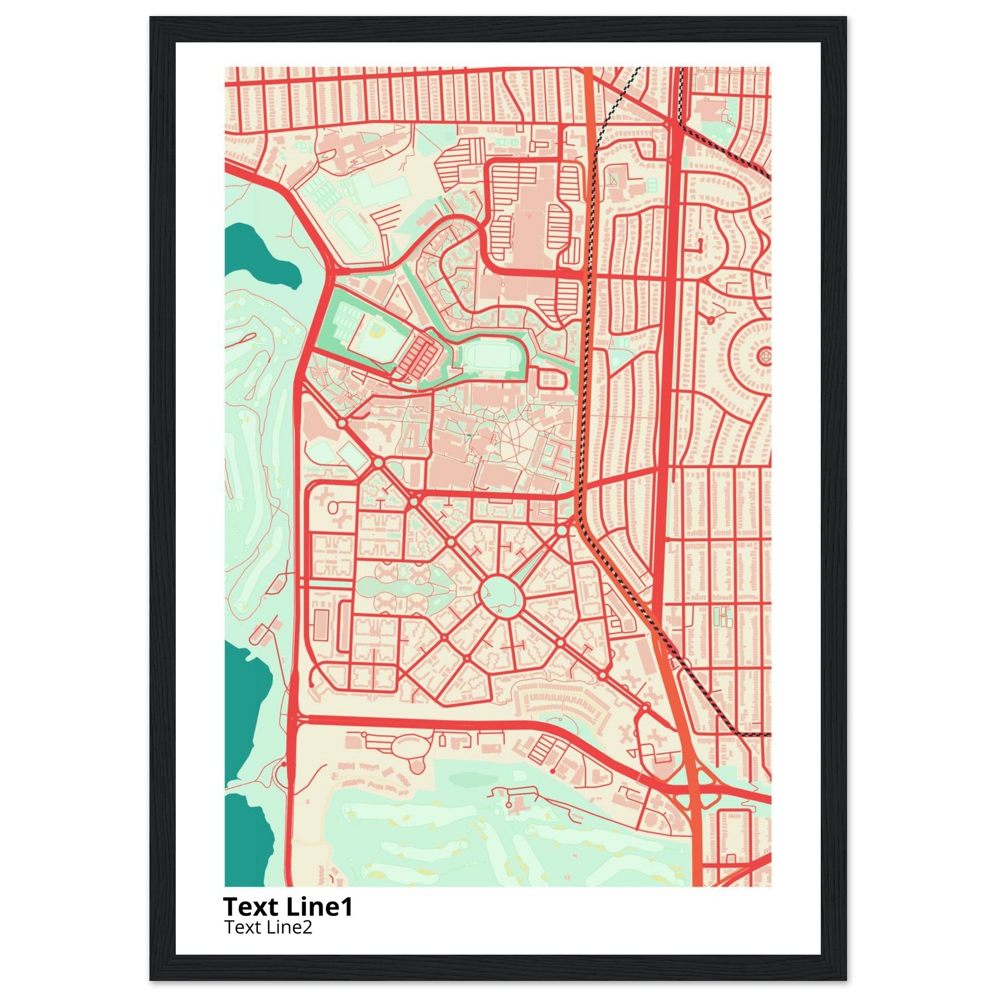 san francisco state university campus map poster