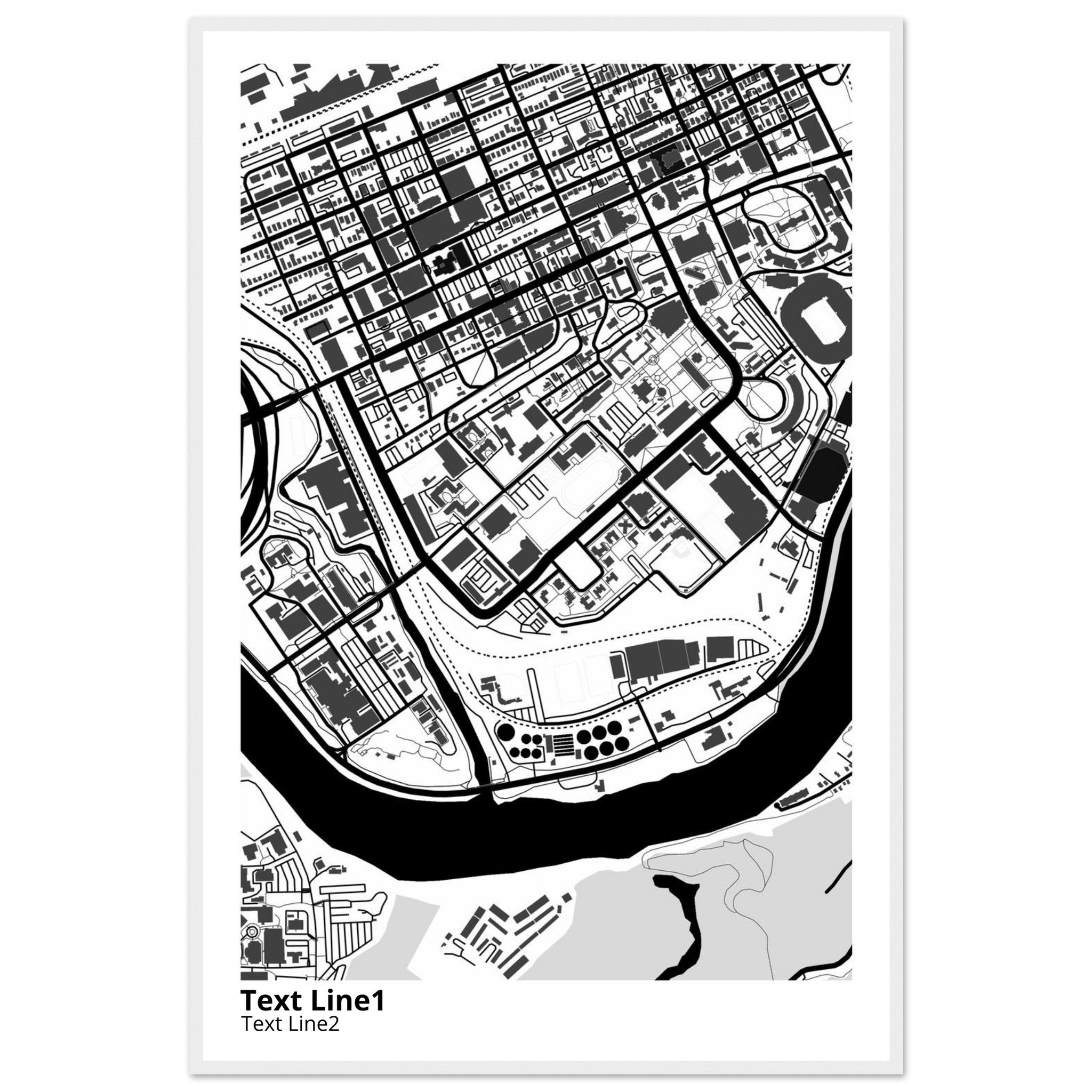 University of Tennessee (Knoxville) Campus Map Poster | Alumni Gift - Ink And Atlas