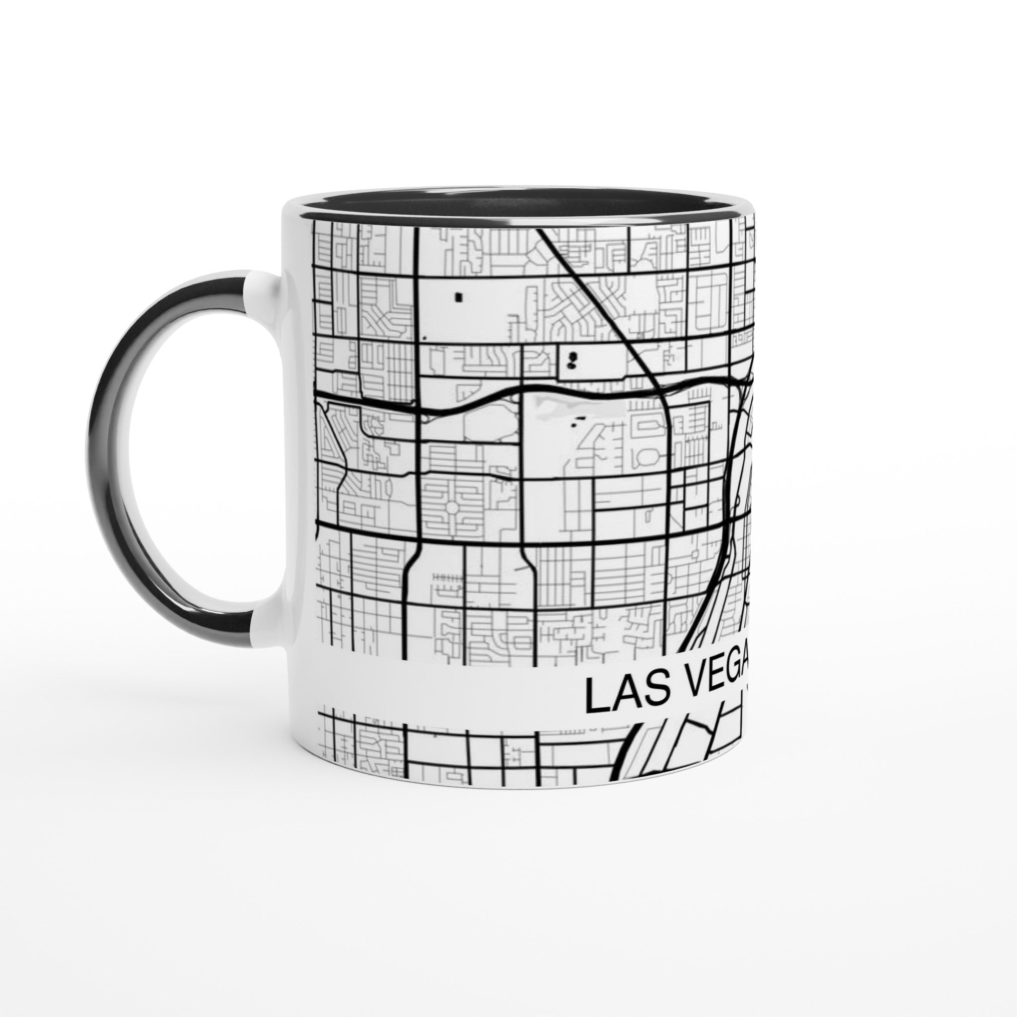 Las Vegas Modern City Map Mug (11oz) - Ink And Atlas
