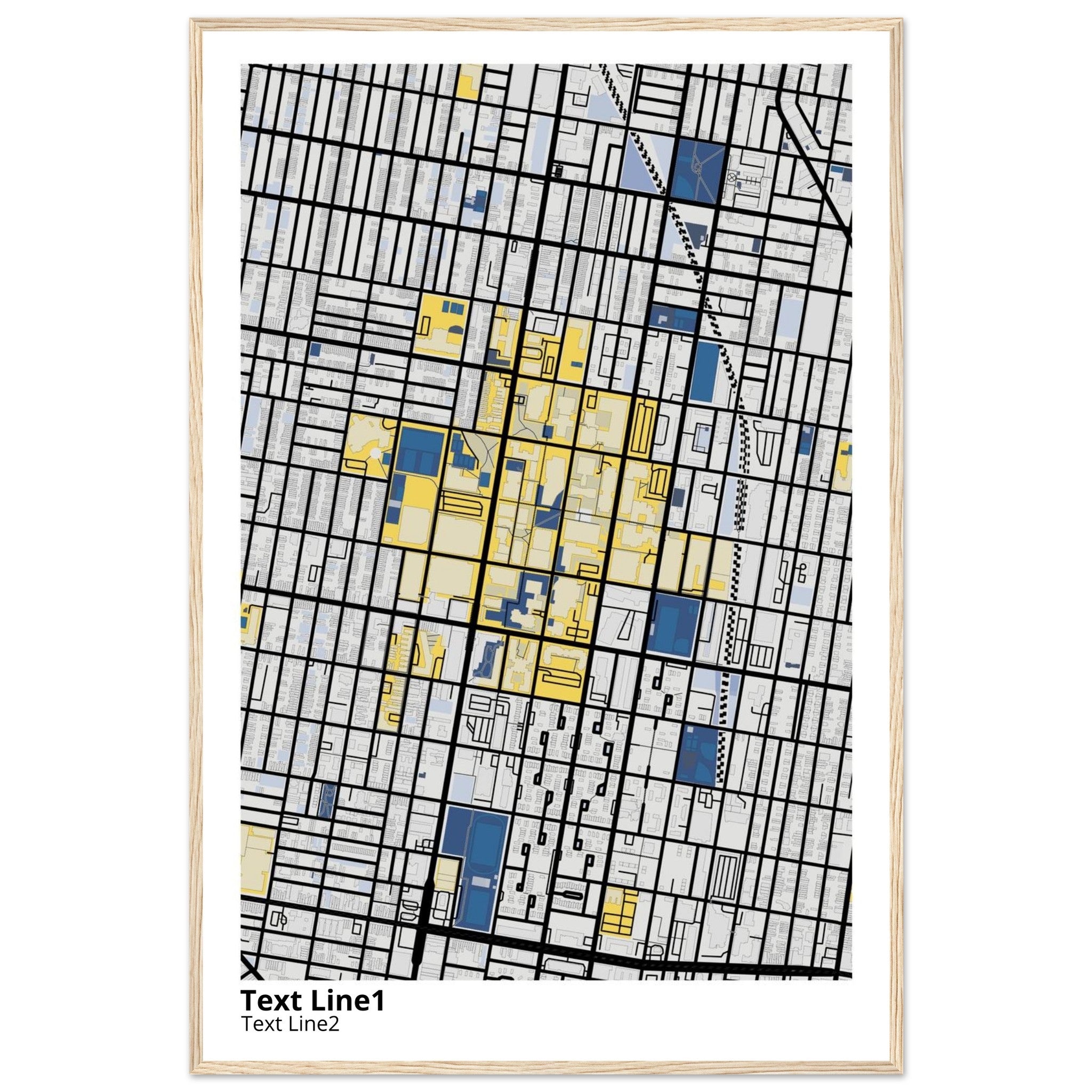 Temple University Pennsylvania Campus Map Poster | Graduation Gift - Ink And Atlas