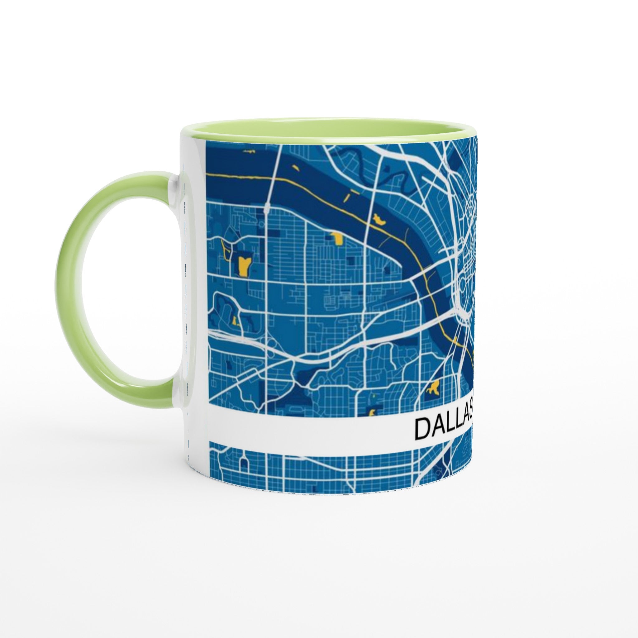 dallas modern city map mug 11oz