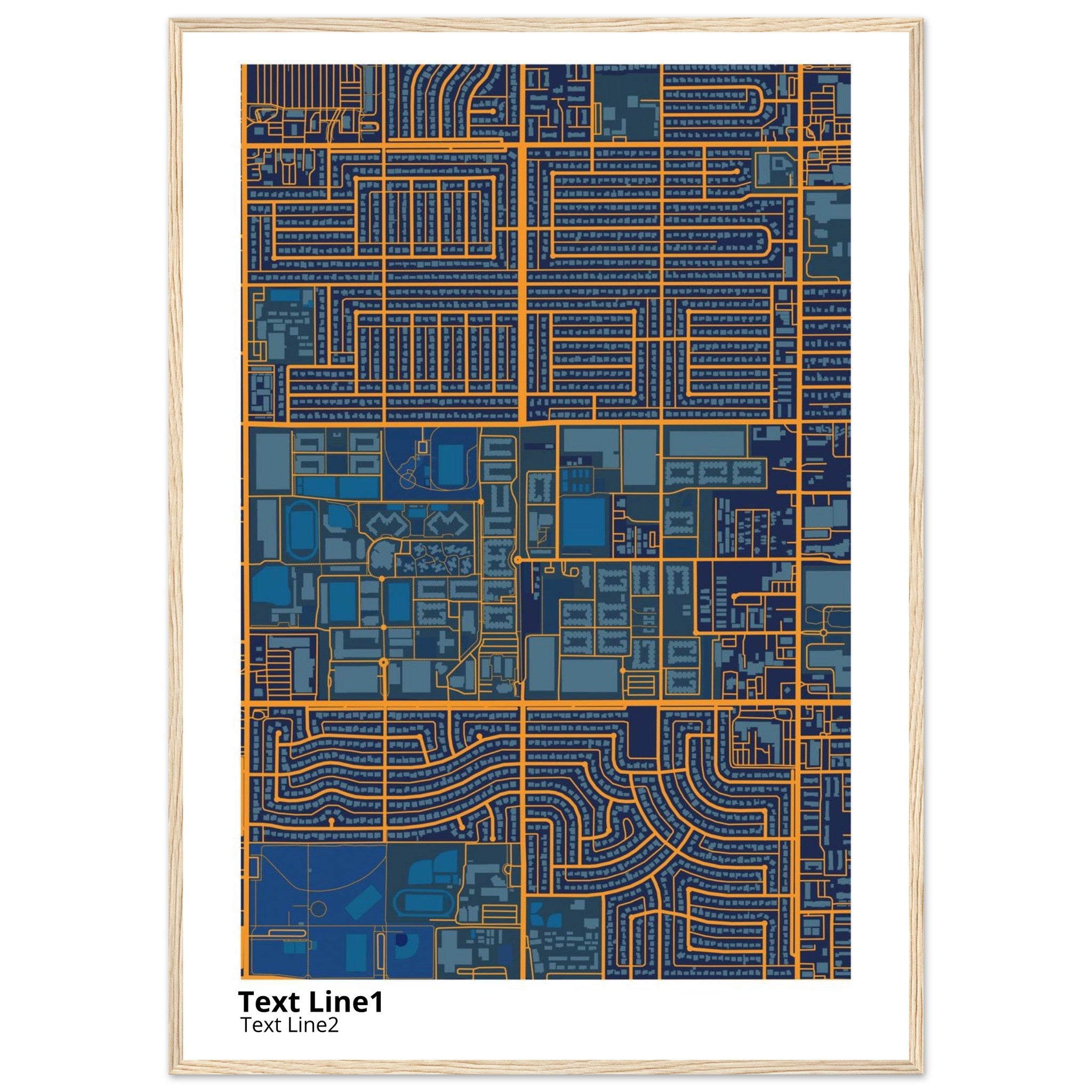grand canyon university campus map poster