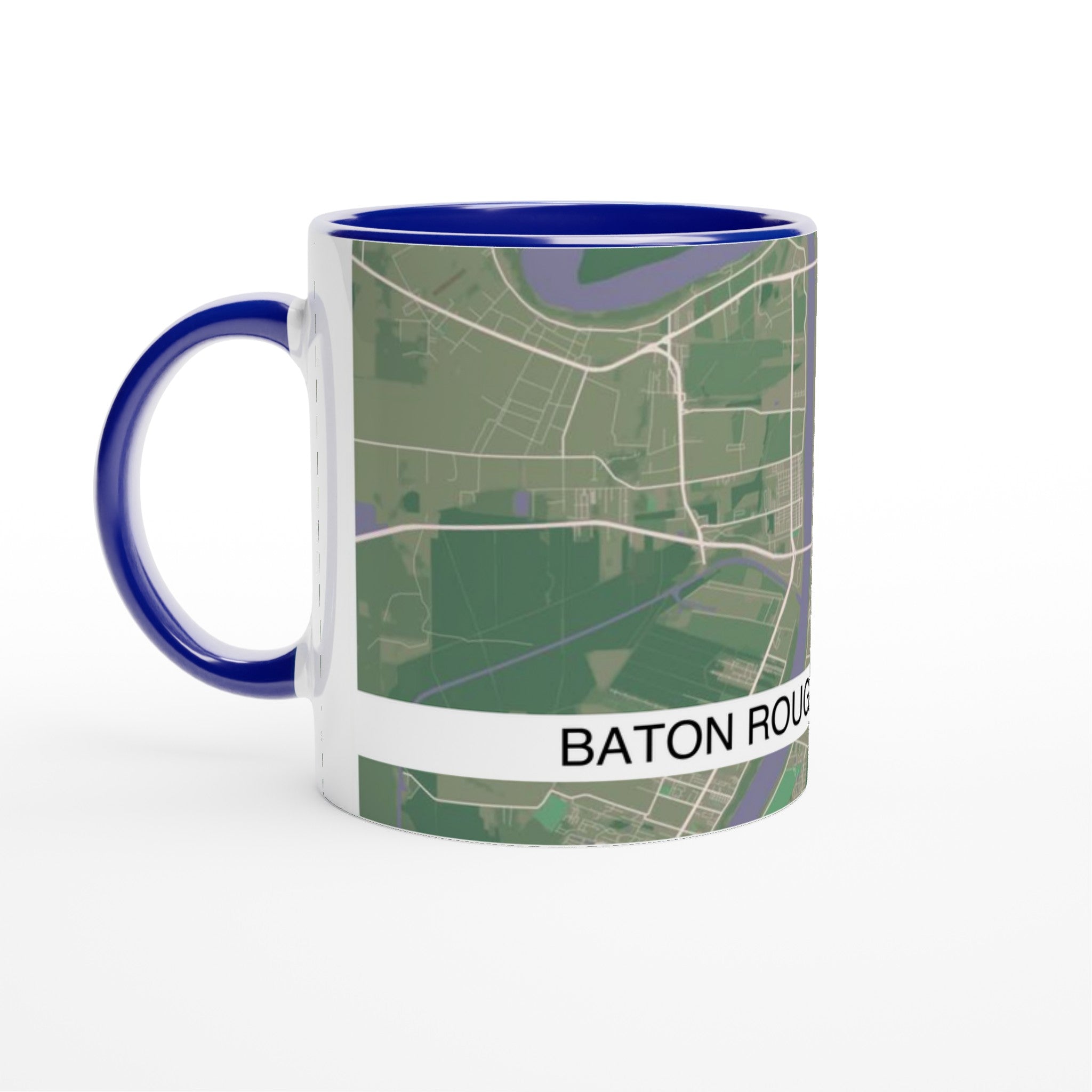 baton rouge modern city map mug 11oz