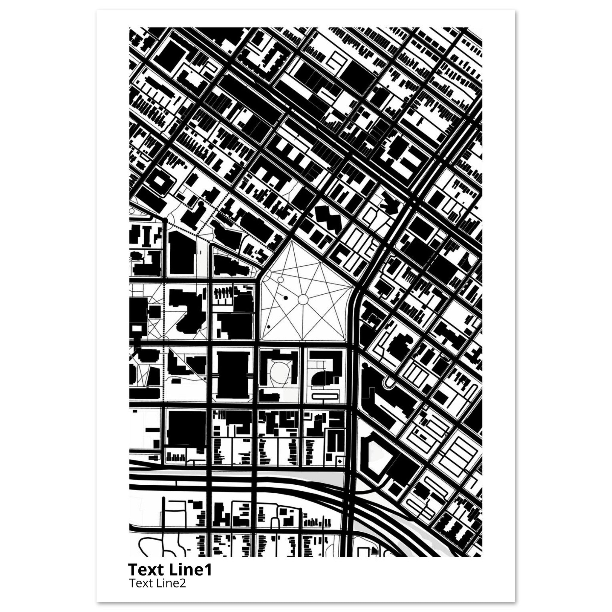 virginia commonwealth university campus map poster
