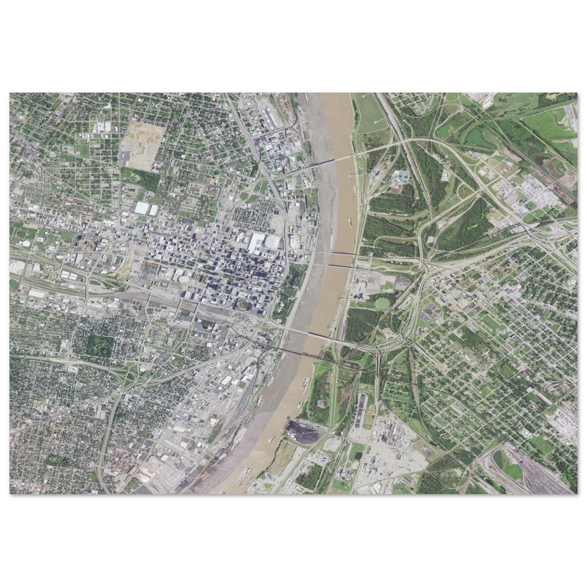 Gateway Arch National Park Natural Earth Print - Ink And Atlas