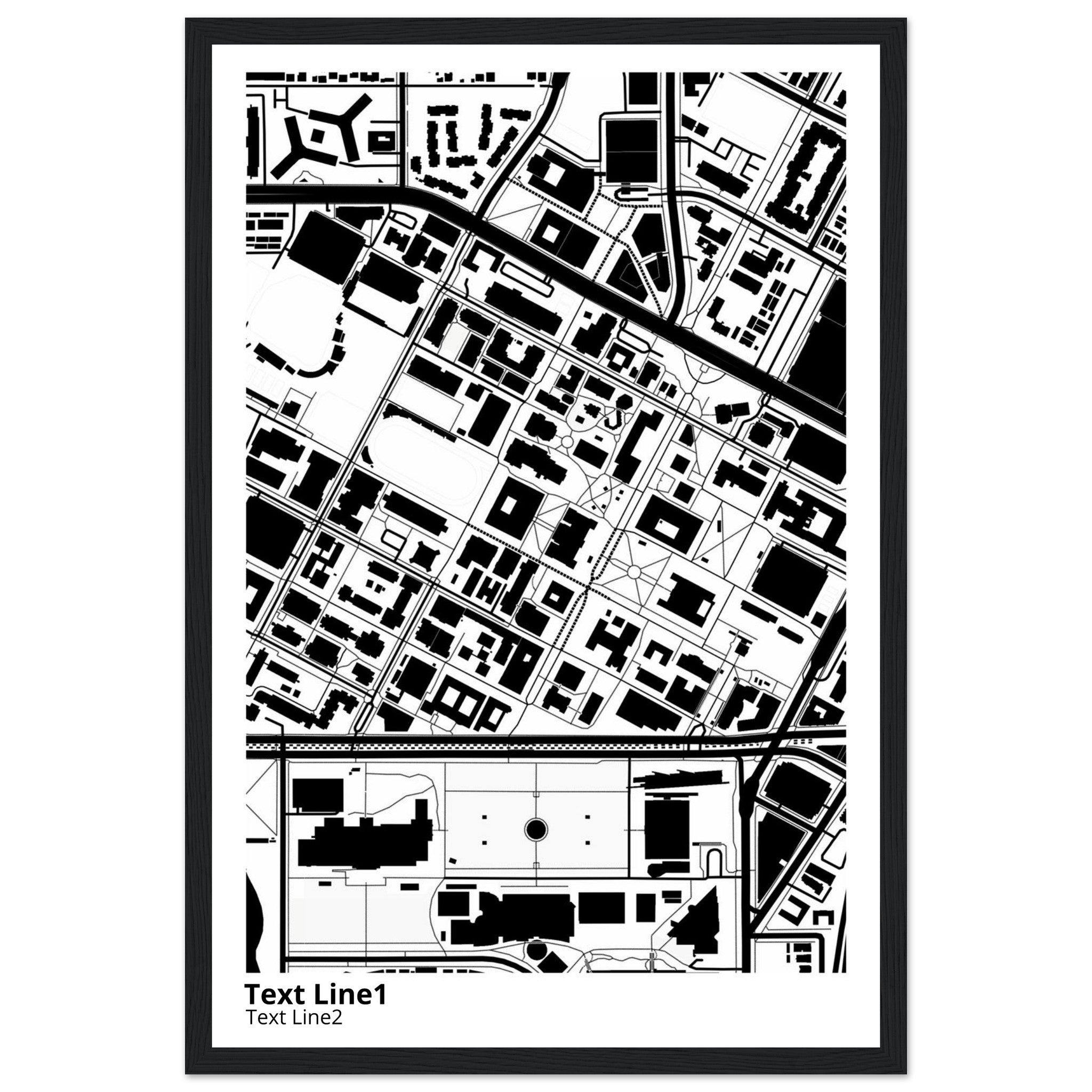 university of southern california campus map poster