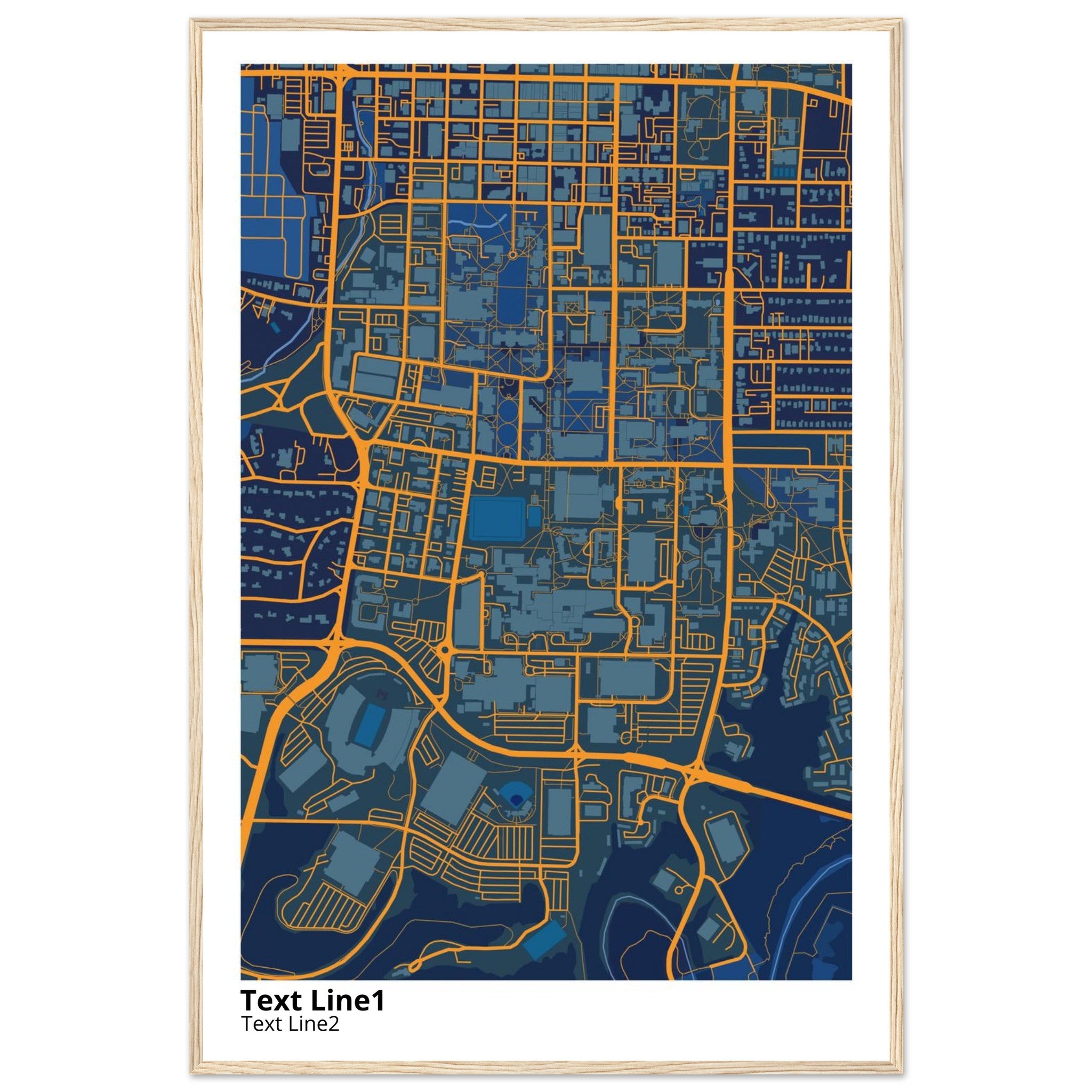 university of missouri columbia campus map poster