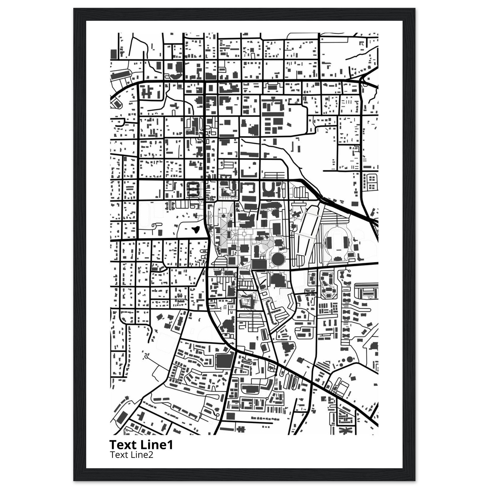 Sam Houston State University Texas Campus Map Poster | Graduation Gift - Ink And Atlas