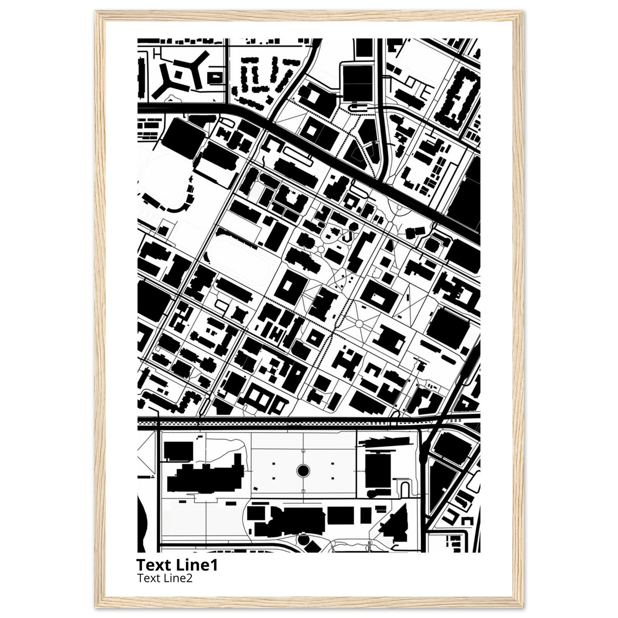 university of southern california campus map poster